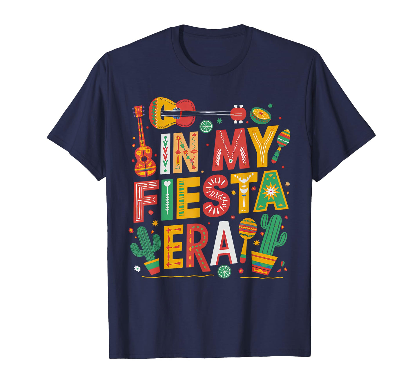 In My Fiesta Era Retro Cinco De Mayo Groovy for Women Girls T-Shirt