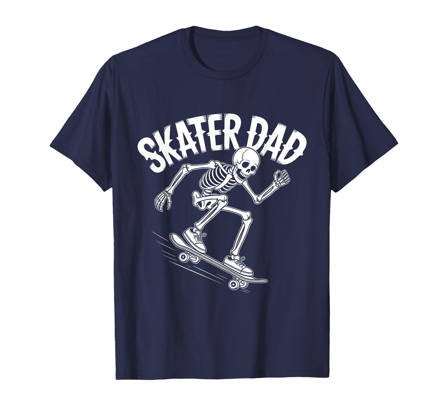 Skater Dad Skeleton Skateboarding Tee Design T-Shirt
