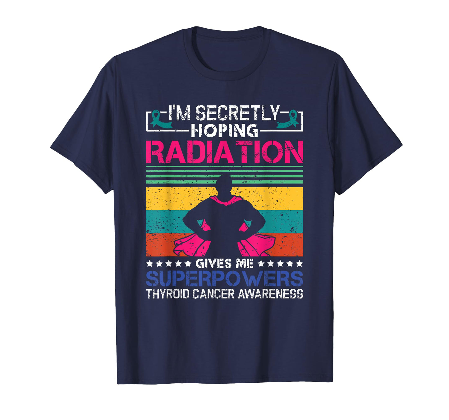 Thyroid Cancer Awareness Patient Warrior Radiation Therapy T-Shirt