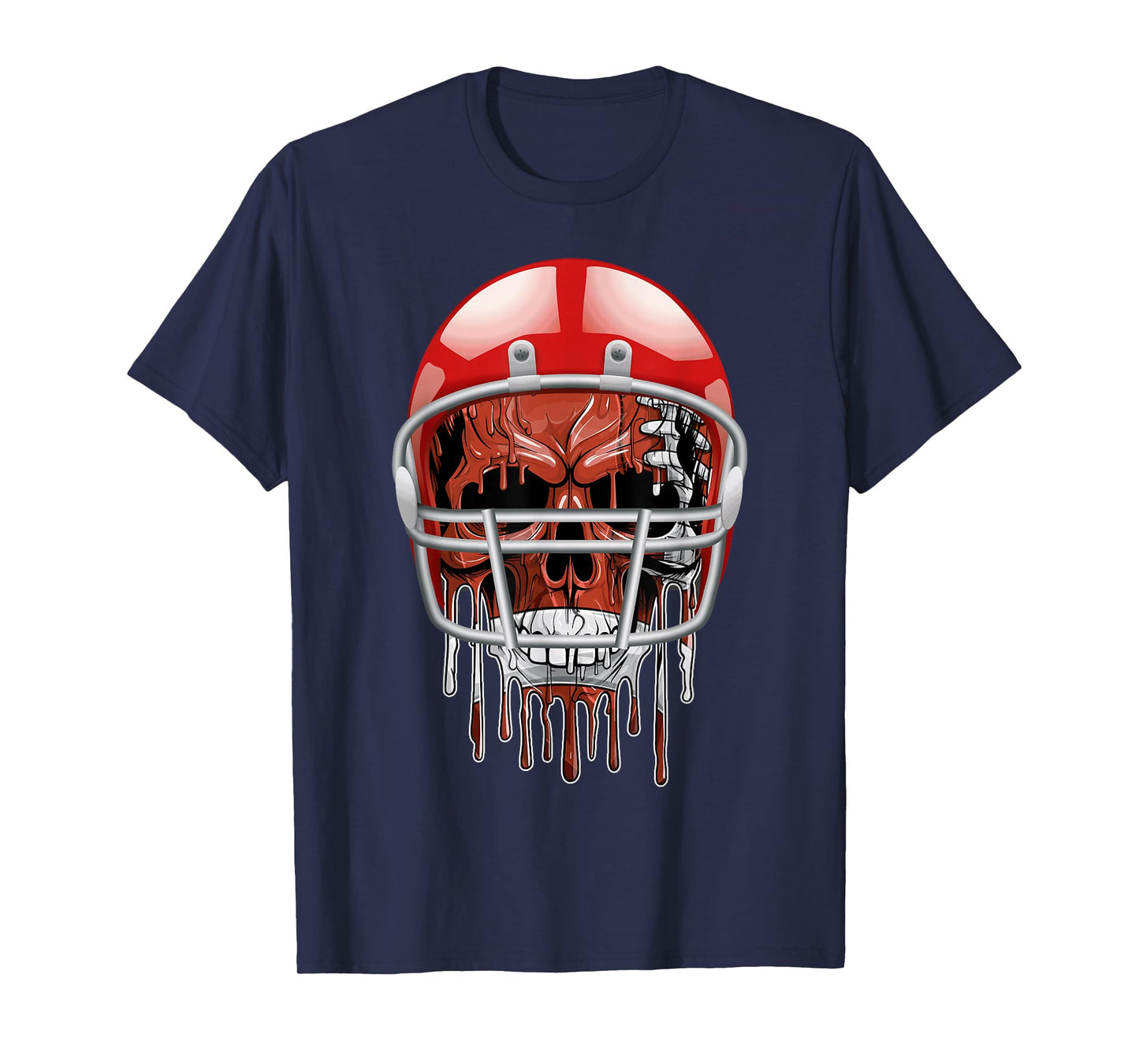 Football in Skull Shaped Happy Halloween Costume Day Boys T-Shirt