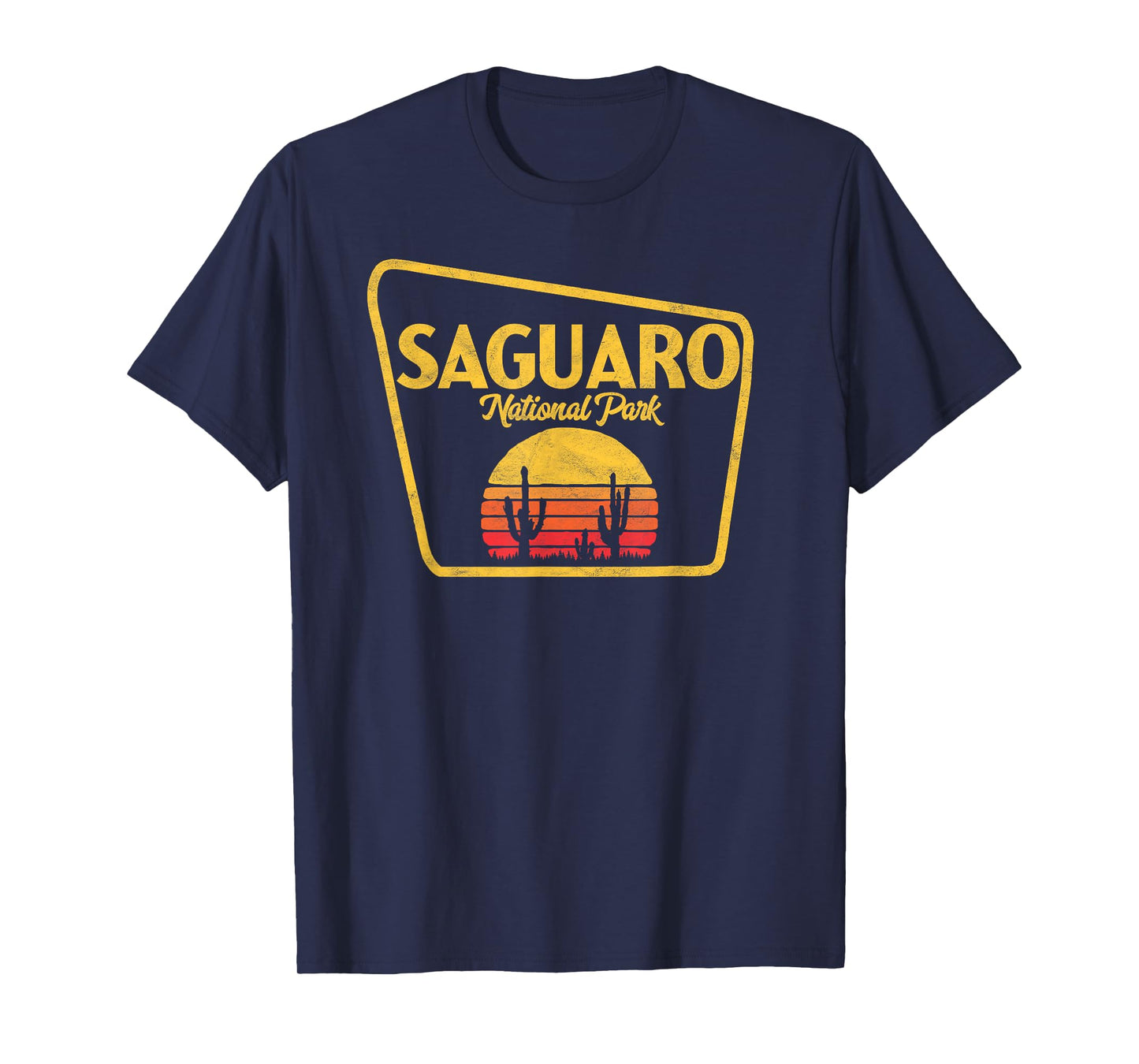 Symbiosis Supply Co. Saguaro National Park Retro Sign Design T-Shirt