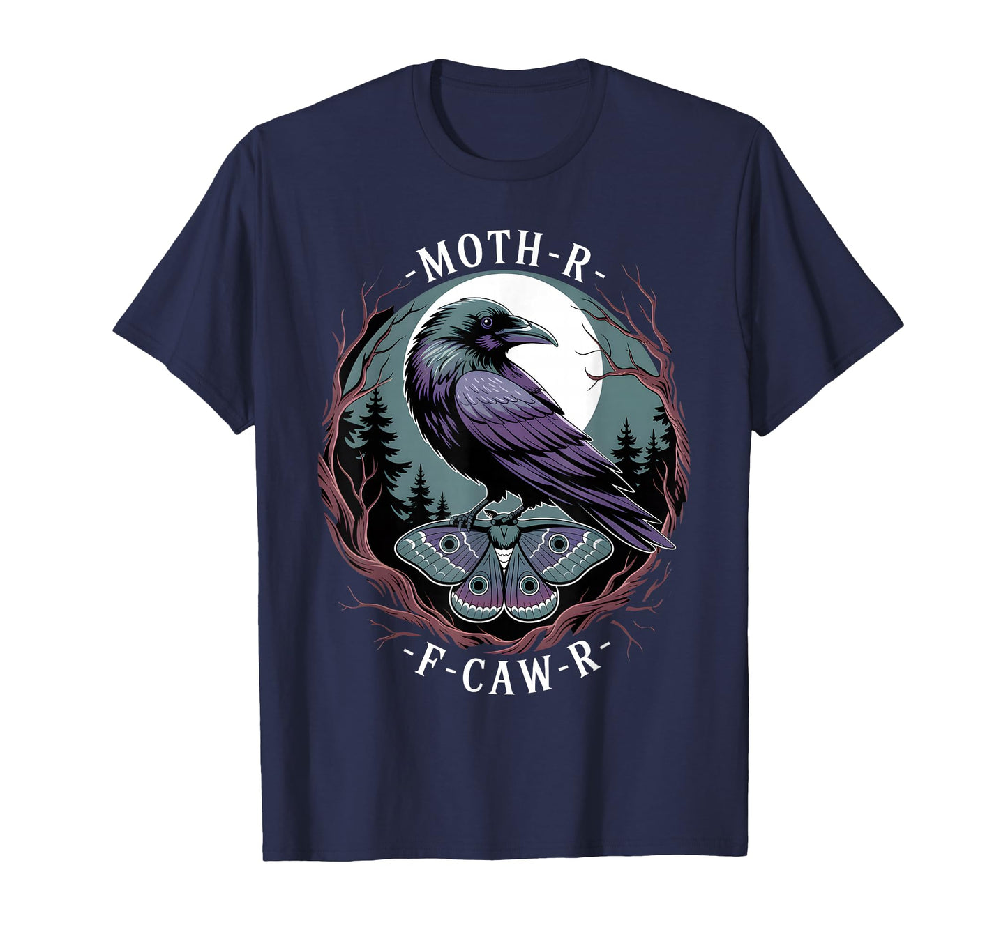 Funny Crow F-Caw-F Raven Bird Gothic Halloween Party Joke T-Shirt