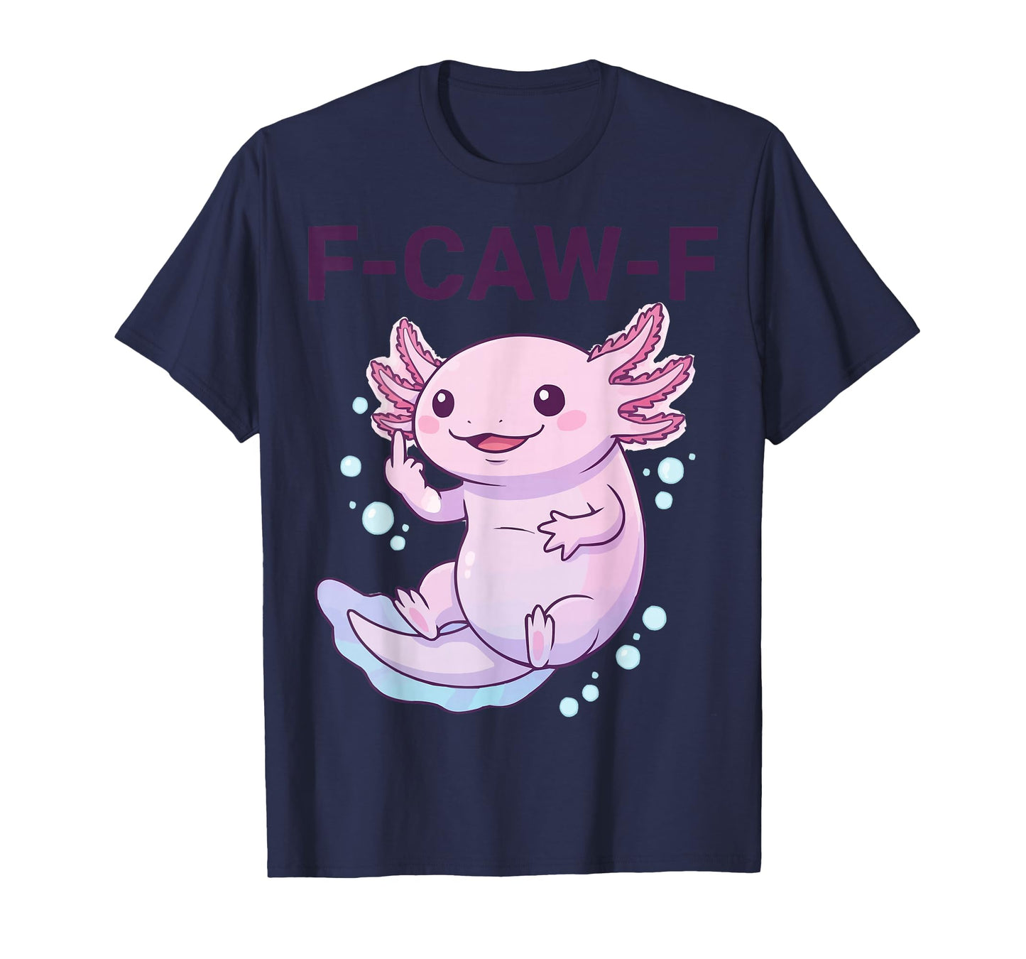 F-CAW-F Dark Humor Graphic Meme Funny Black Tee T-Shirt