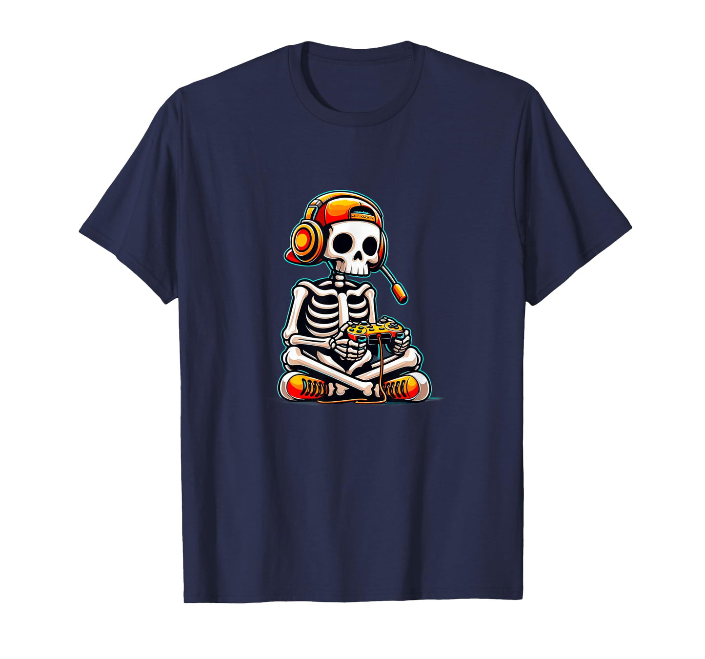 Halloween Skeleton Gamer Costume T-Shirt