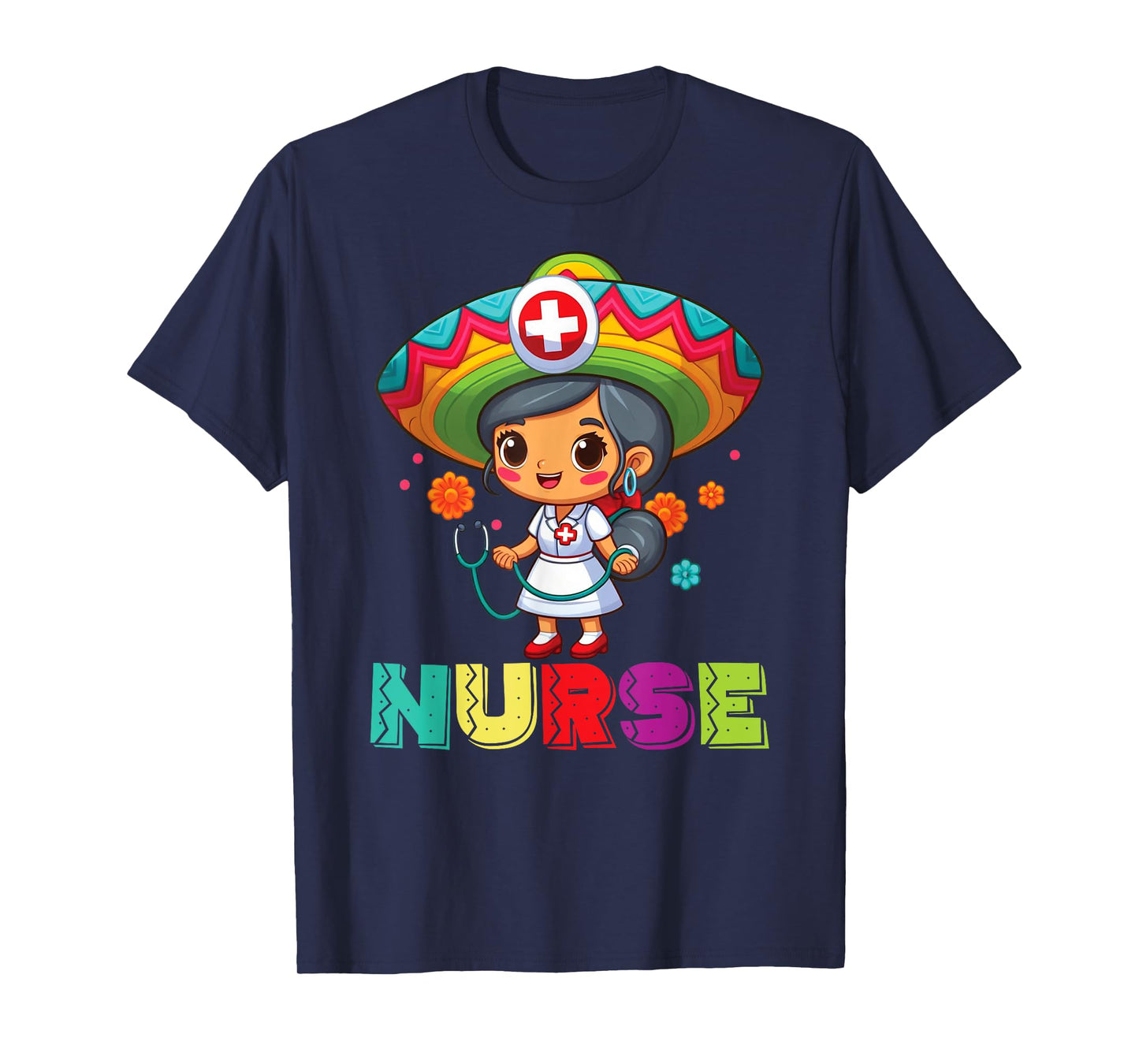Mexican Nurse Cinco De Mayo Nurse Women T-Shirt