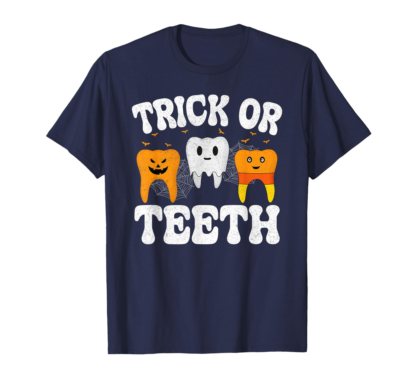 Trick or Teeth Dental Crew Funny Dentist Halloween T-Shirt
