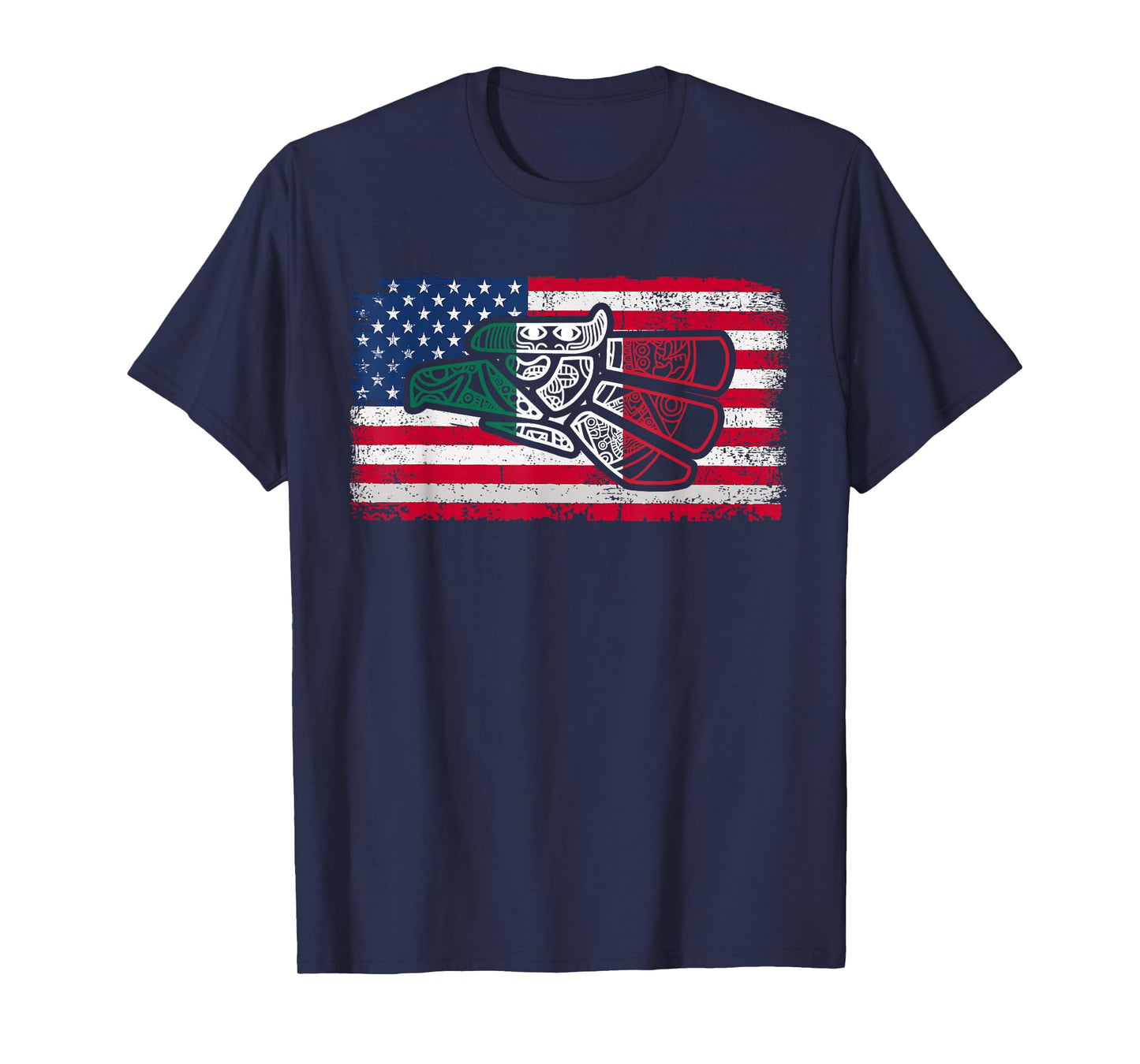 Mexico Vintage Mexican Flag Pride Hecho en Mexico Jersey USA T-Shirt