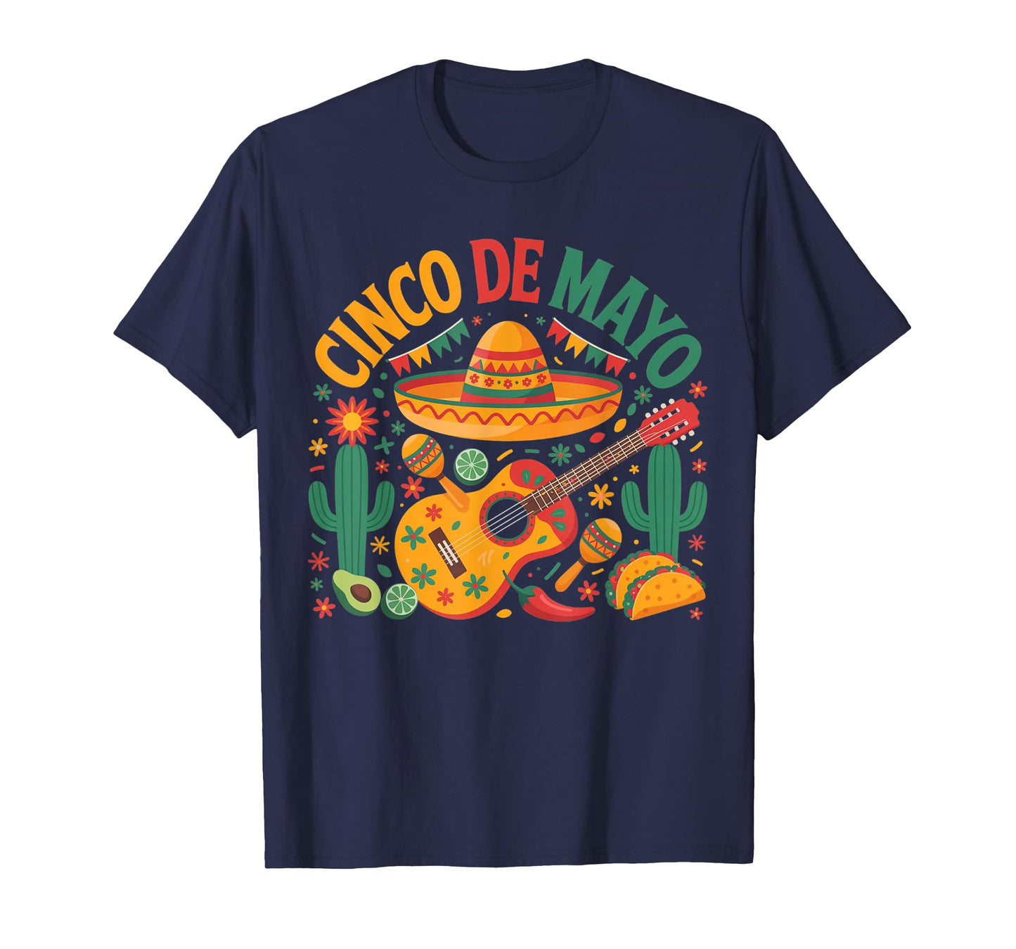 Happy Cinco de Mayo Fiesta Mexican Party 5 De Mayo Men Women T-Shirt