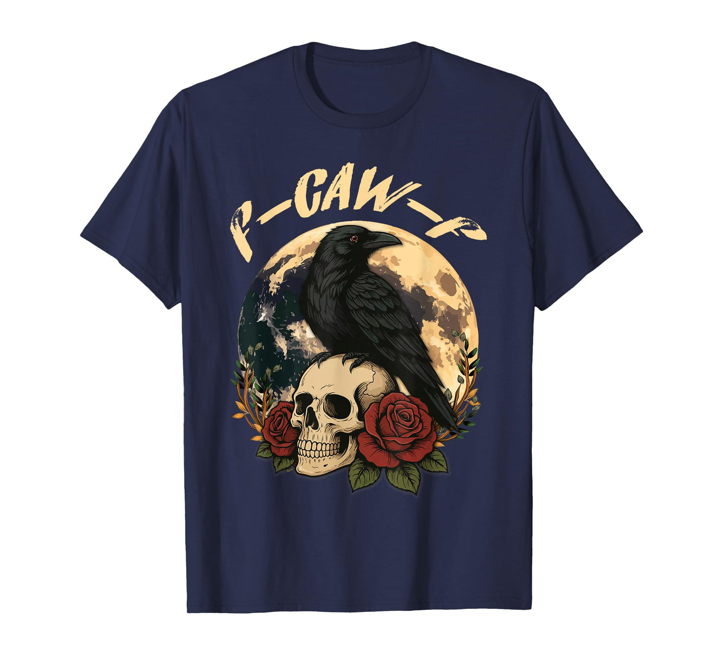 Funny F Caw F Raven Bird Saying Graphic F-Caw-F Black Crow T-Shirt
