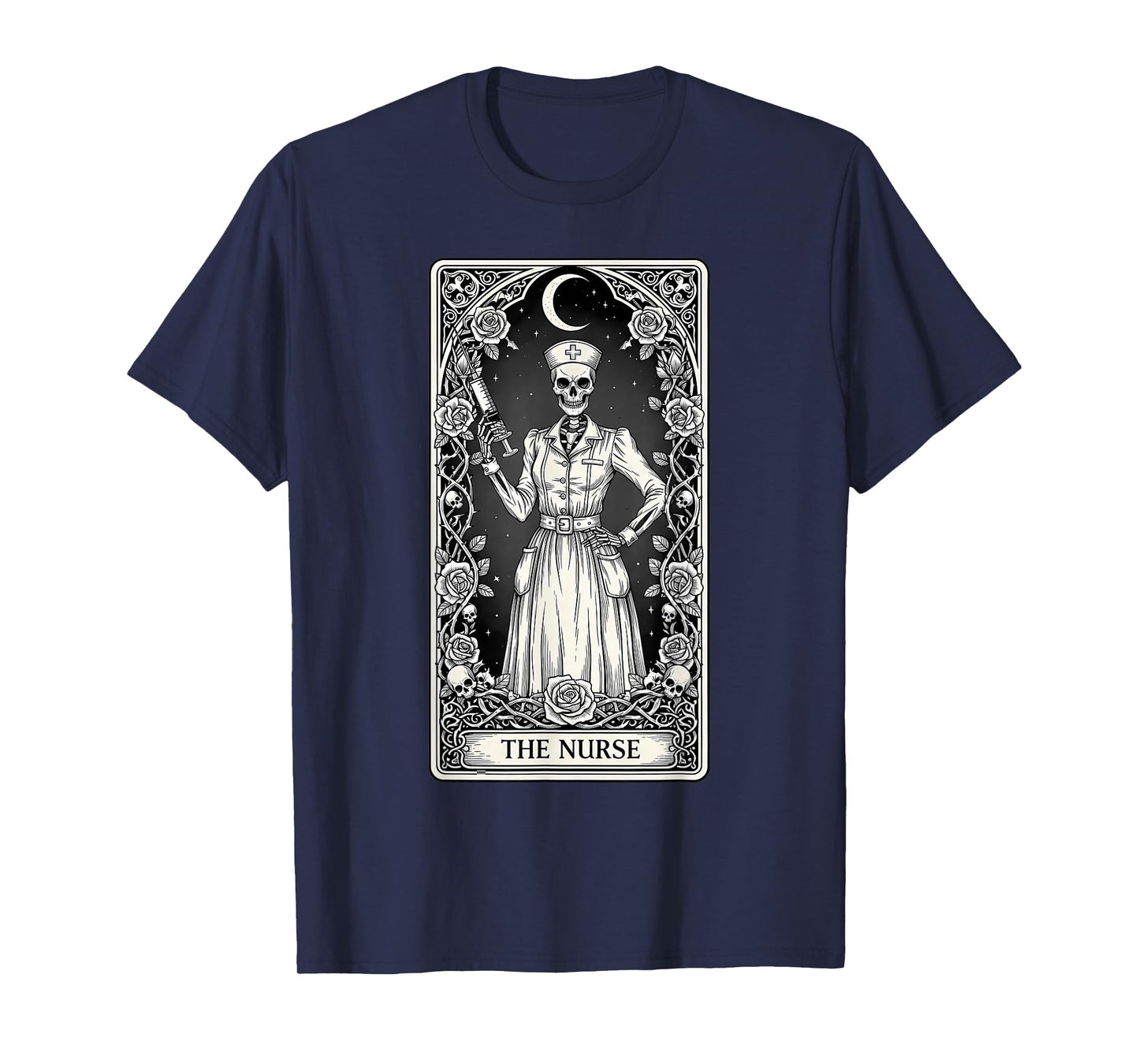The Nurse Skeleton Tarot Card T-Shirt