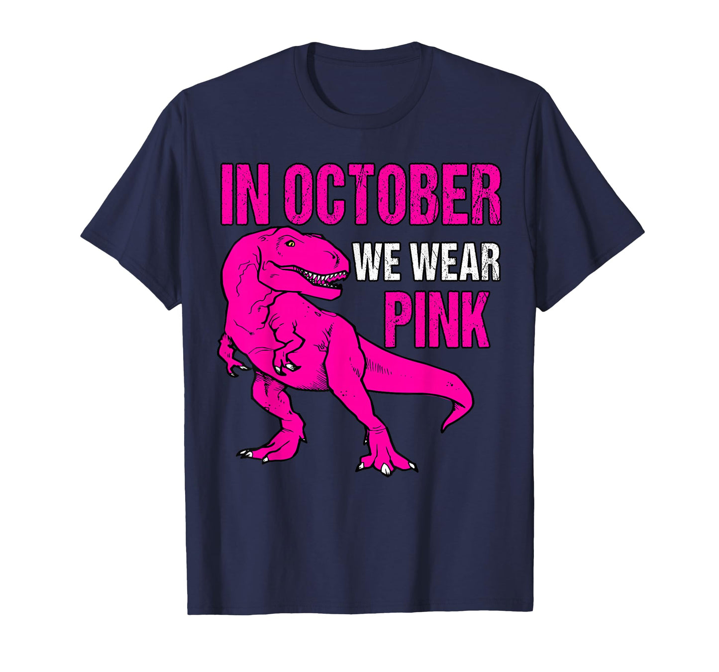 In October We Wear Pink Breast Cancer Awareness Kids Boys T-Shirt
