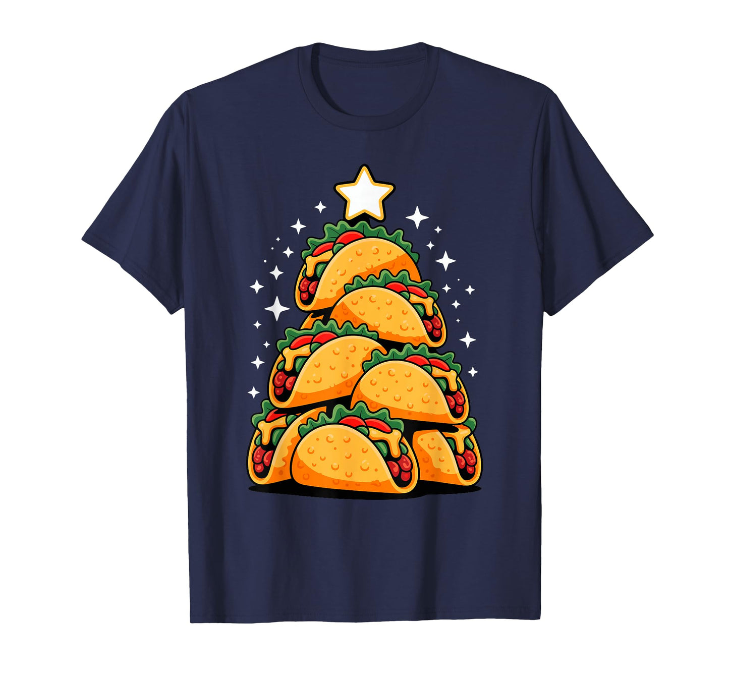 Christmas Tree Tacos Mexican Food Taco T-Shirt