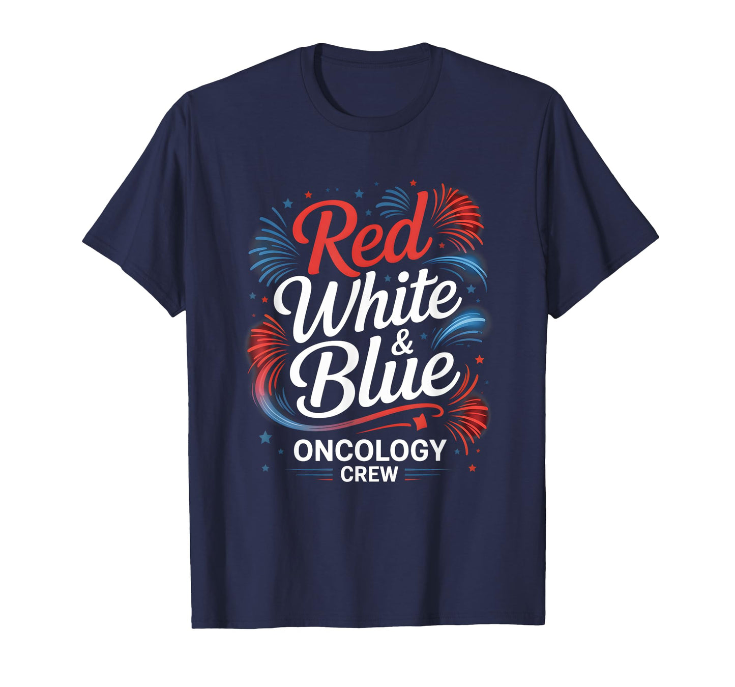 Patriotic Oncology Nurse 4th of July American Flag Design T-Shirt