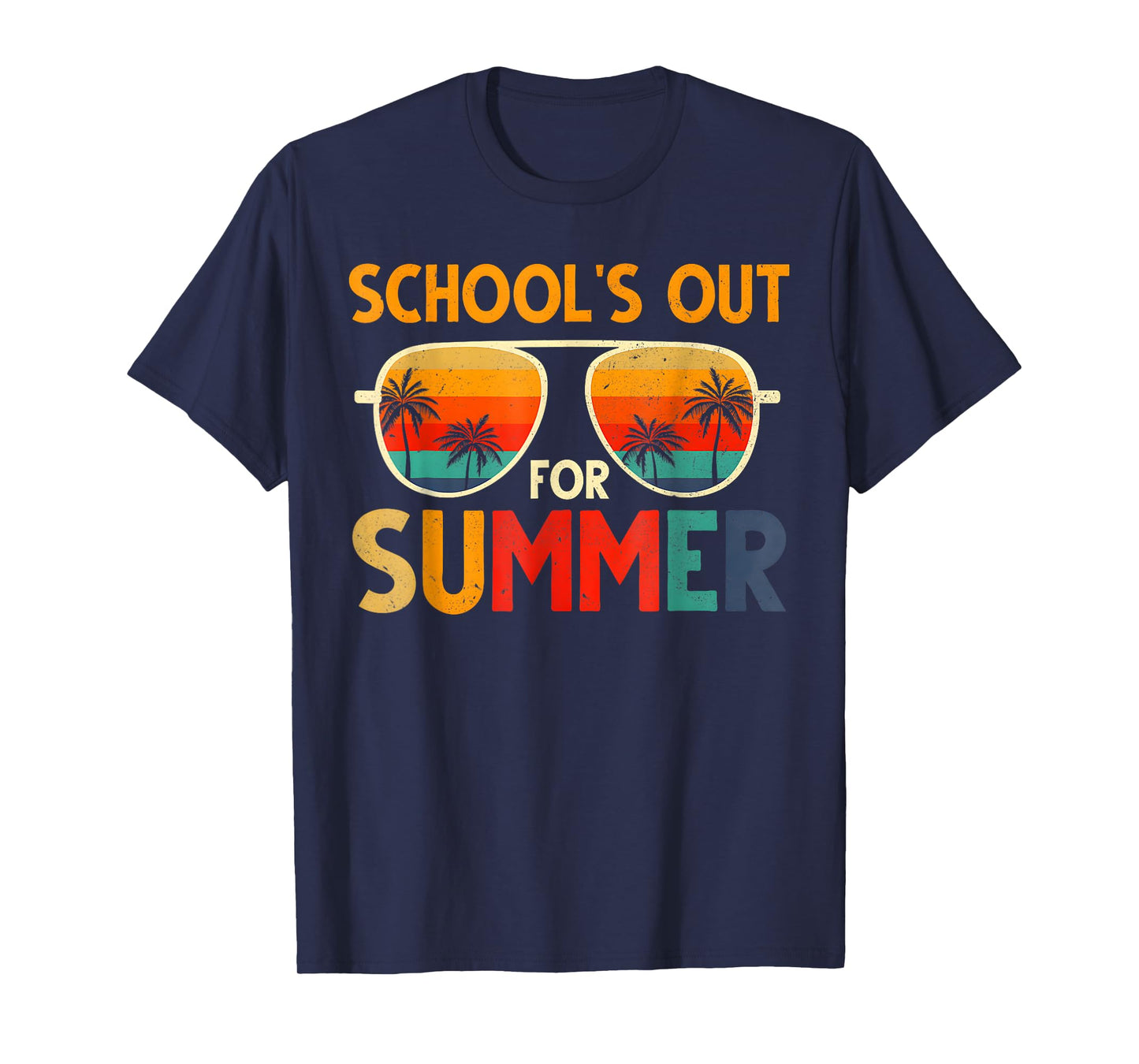 Retro Schools Out For Summer Last Day Of School Teacher Boys T-Shirt