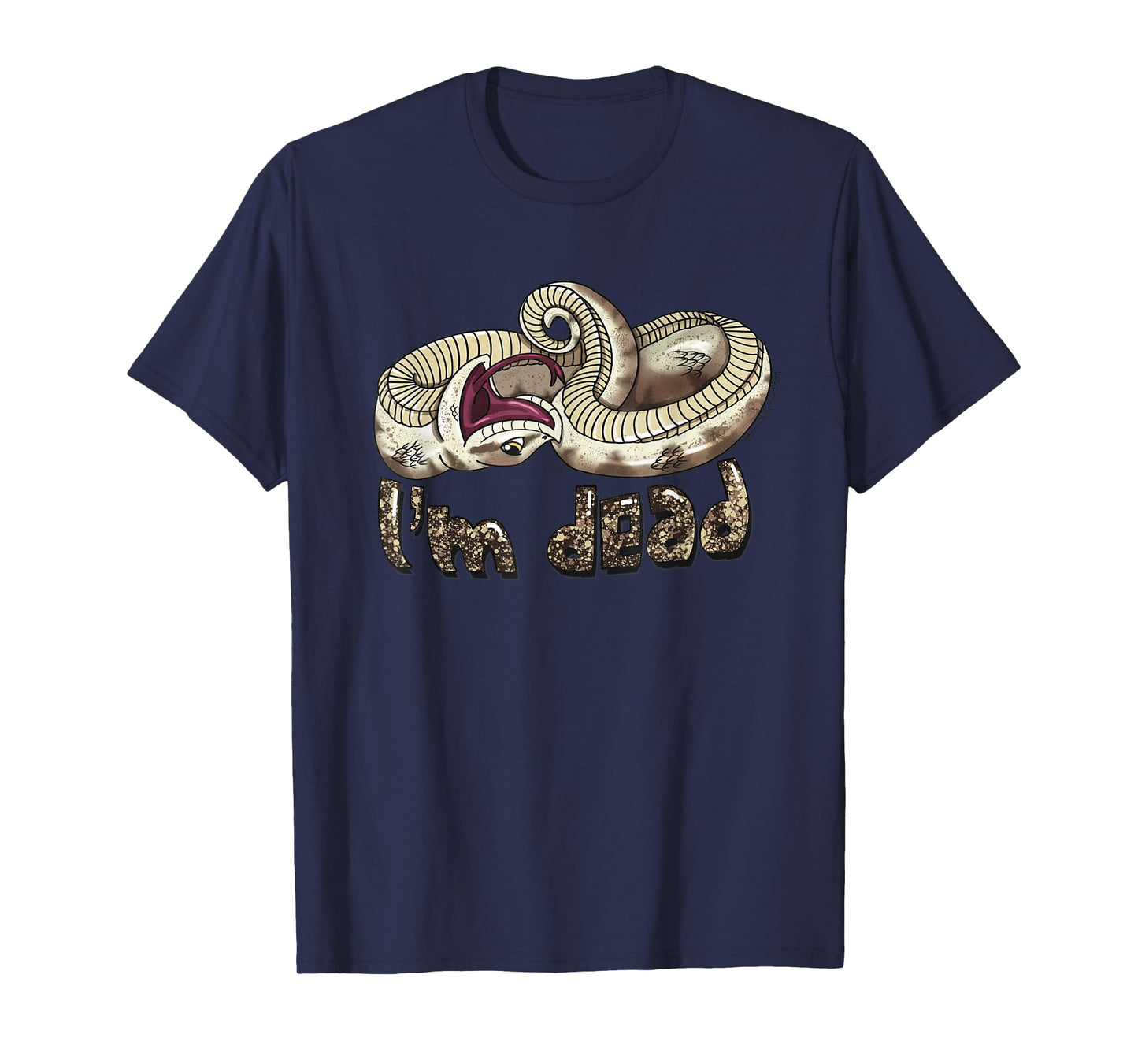 Cute Funny Hognose Snake I'm Dead T-Shirt