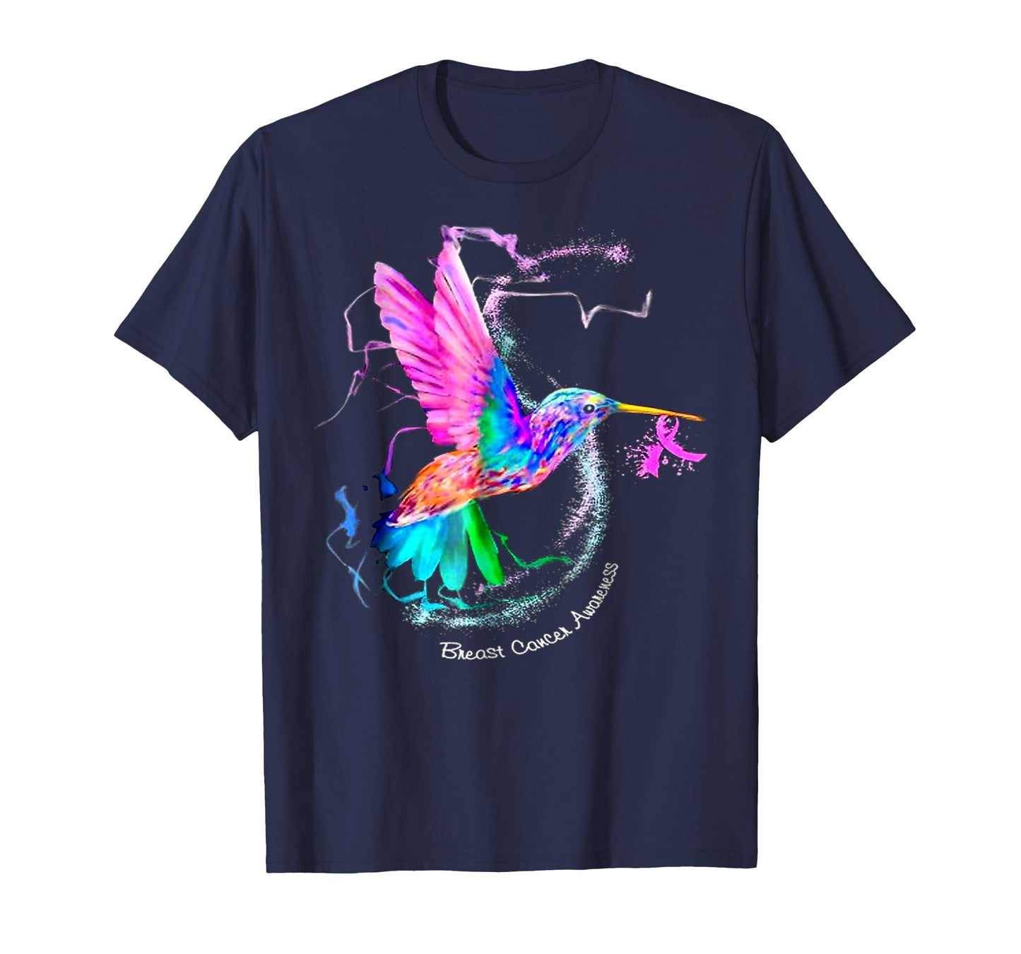 Hummingbird ribbon breast cancer awareness Tshirt T-Shirt