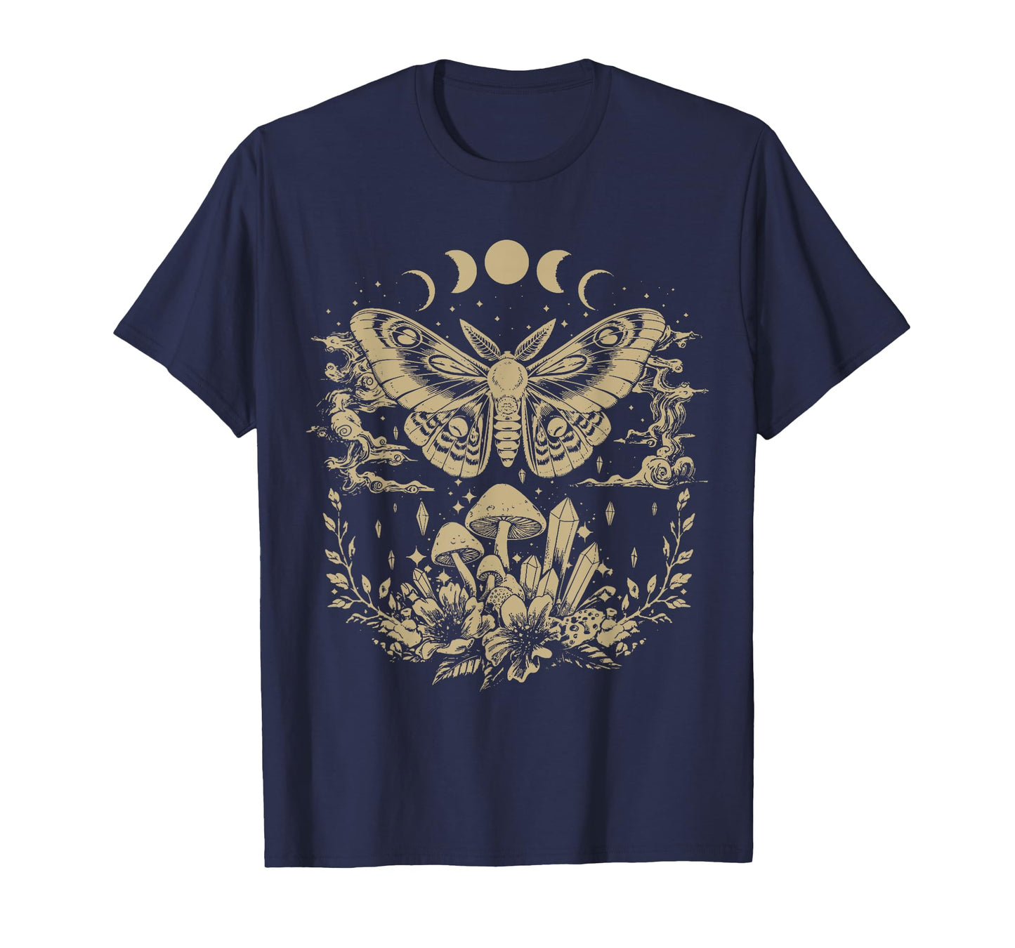 Cute Fairycore Moth Grunge Aesthetic Floral for Men & Women T-Shirt