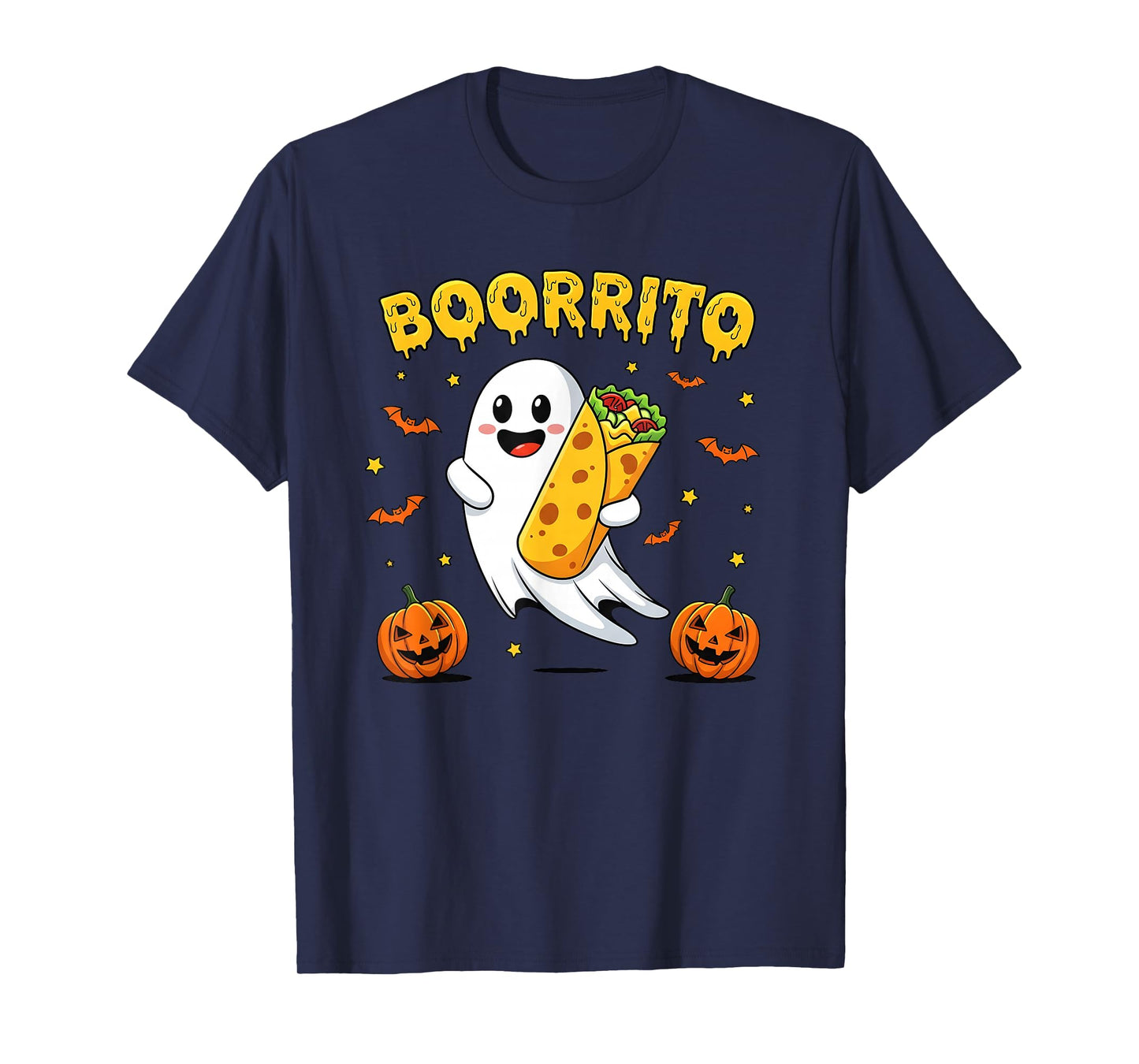 Spooky Ghost Burrito Costume Halloween T-Shirt