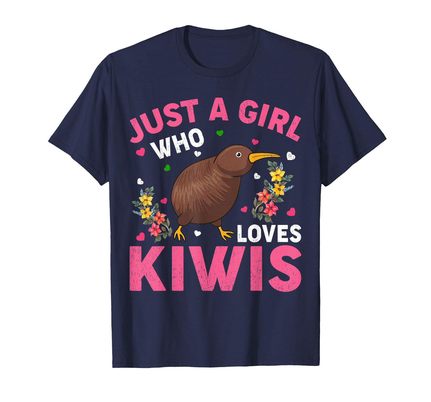 Kiwi Bird Lover Just A Girl Who Loves Kiwis T-Shirt