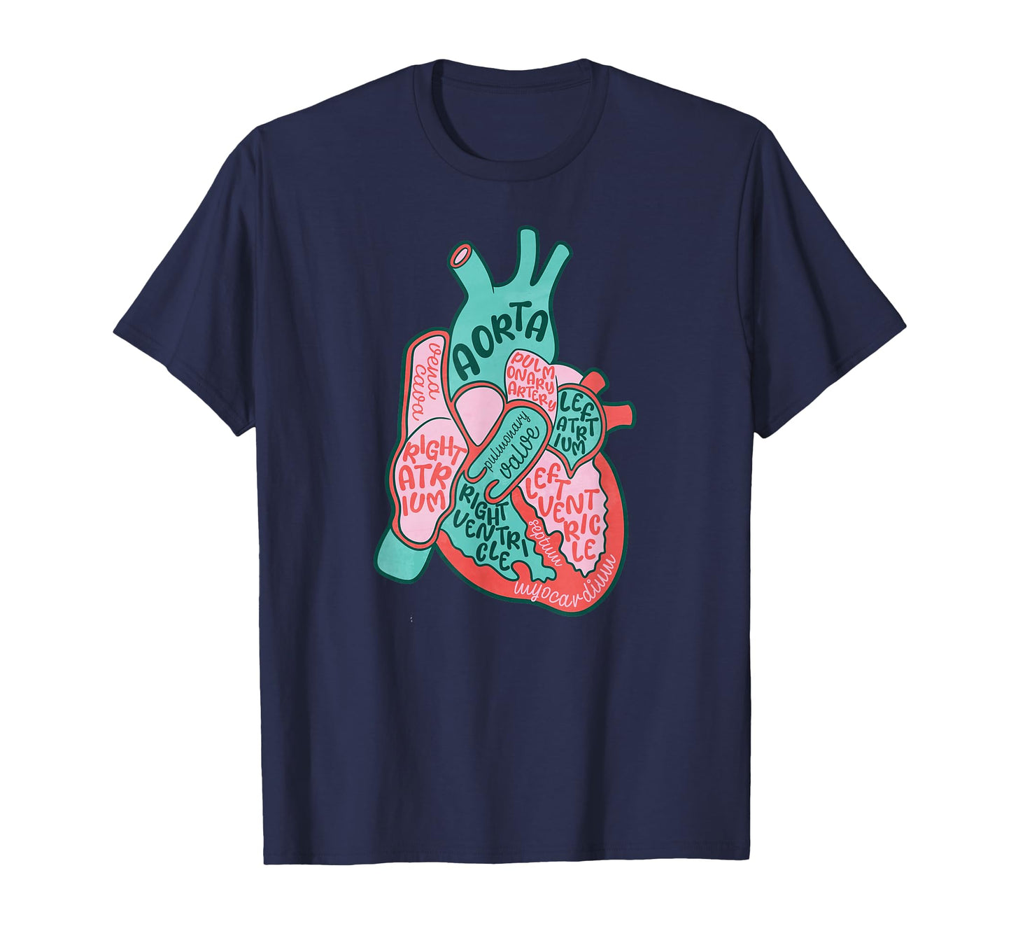 CVICU Cardiac Nurse Human Heart Anatomy Cardiology Biology T-Shirt