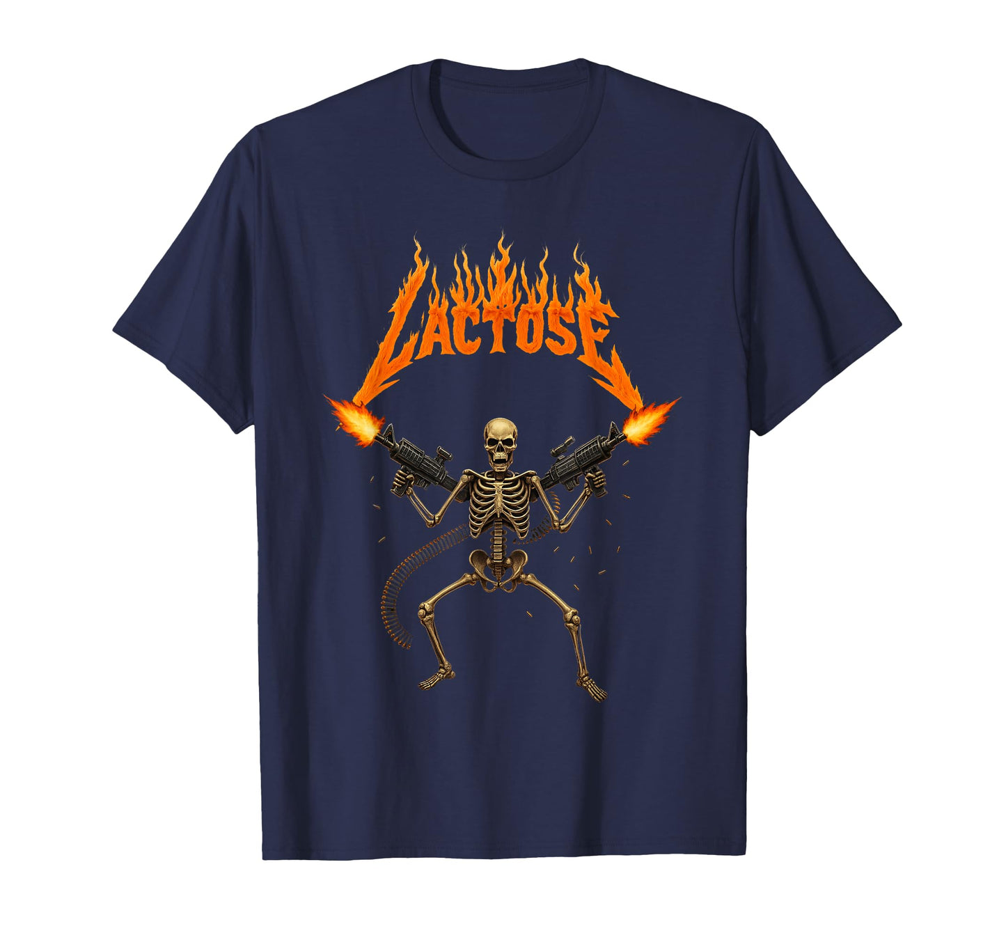 Lactose Intolerant Skeleton,Funny Sarcasm Oddly Meme T-Shirt