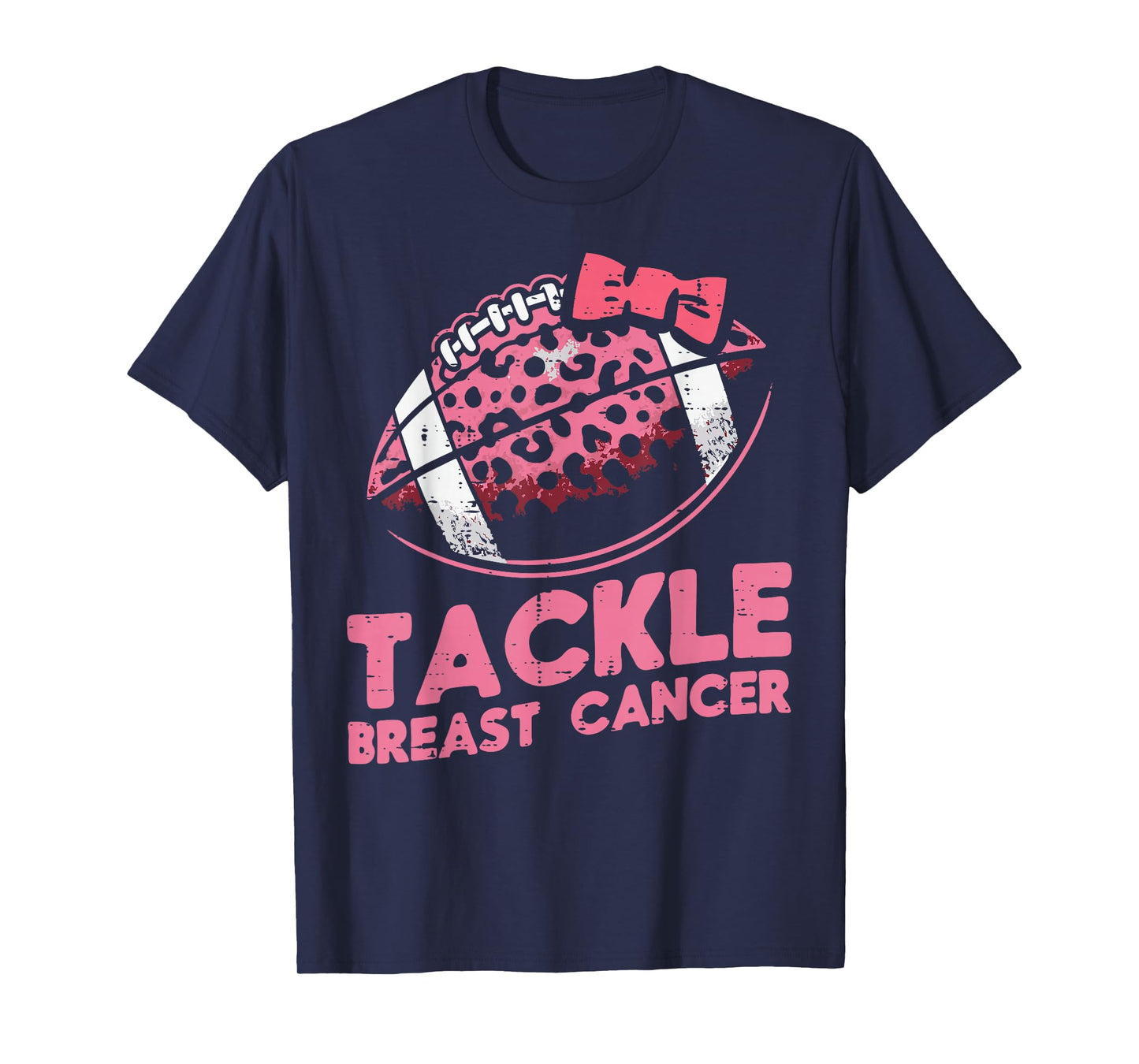 Tackle Breast Cancer American Football Aware Women Men Kids T-Shirt