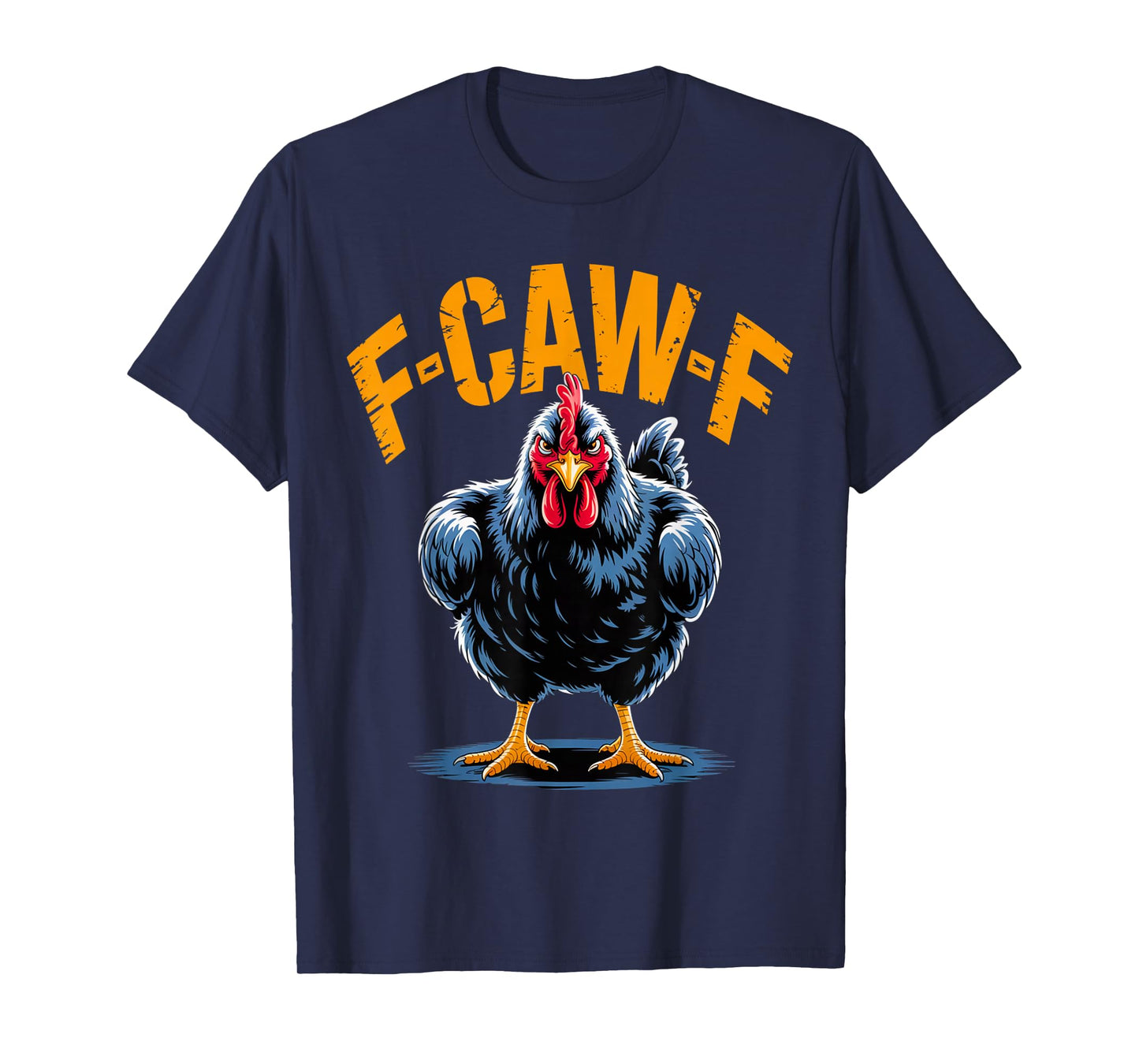 Black Bird Funny Crow F-Caw-F Retro T-Shirt