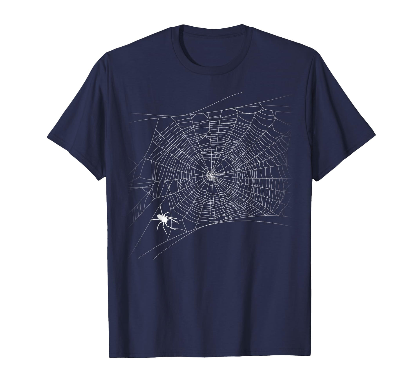 Scary Spider Web T-Shirt - Black Widow Halloween Shirt T-Shirt