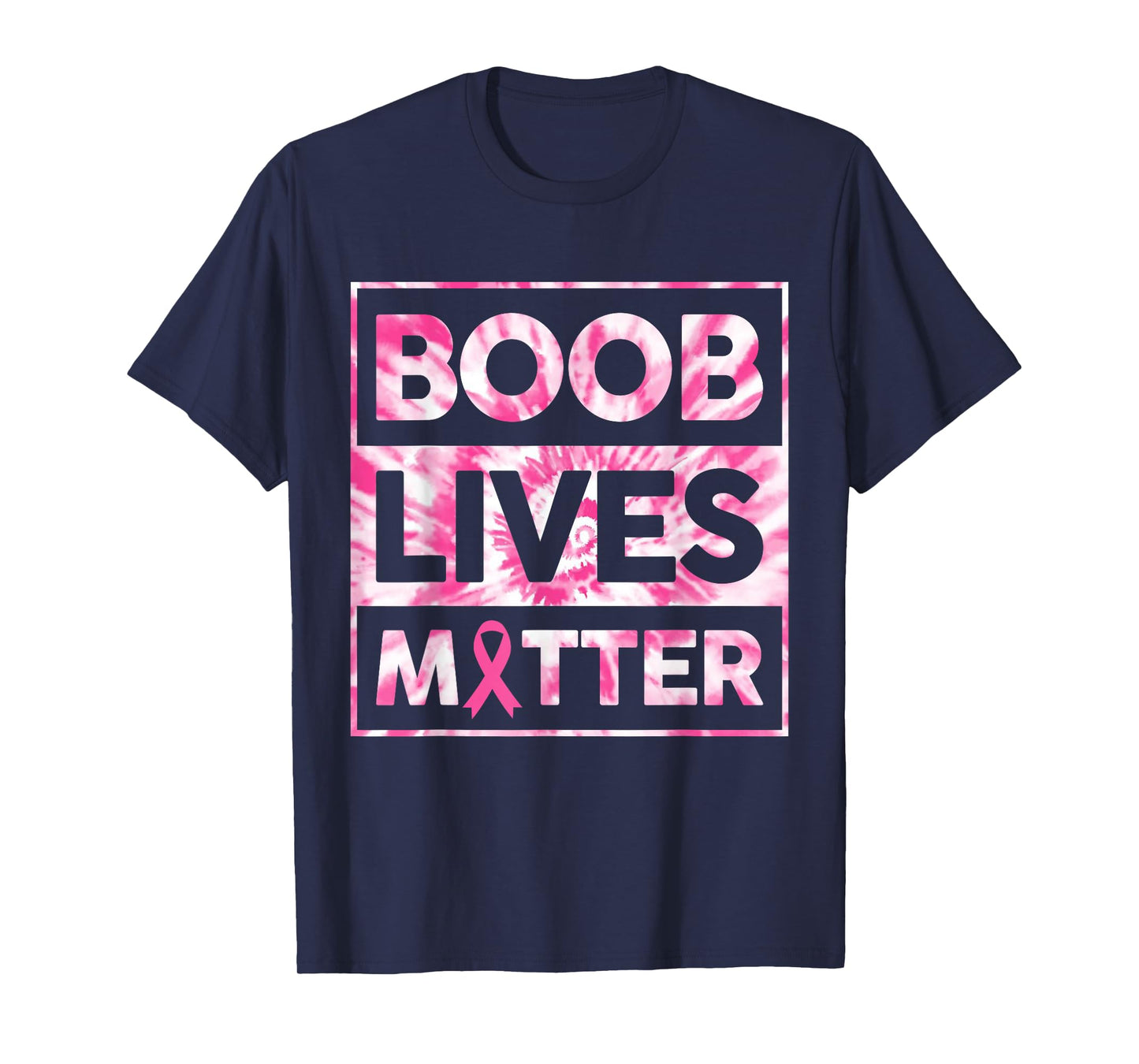 Boob Lives Matter Pink Warrior Breast Cancer Awareness Month T-Shirt