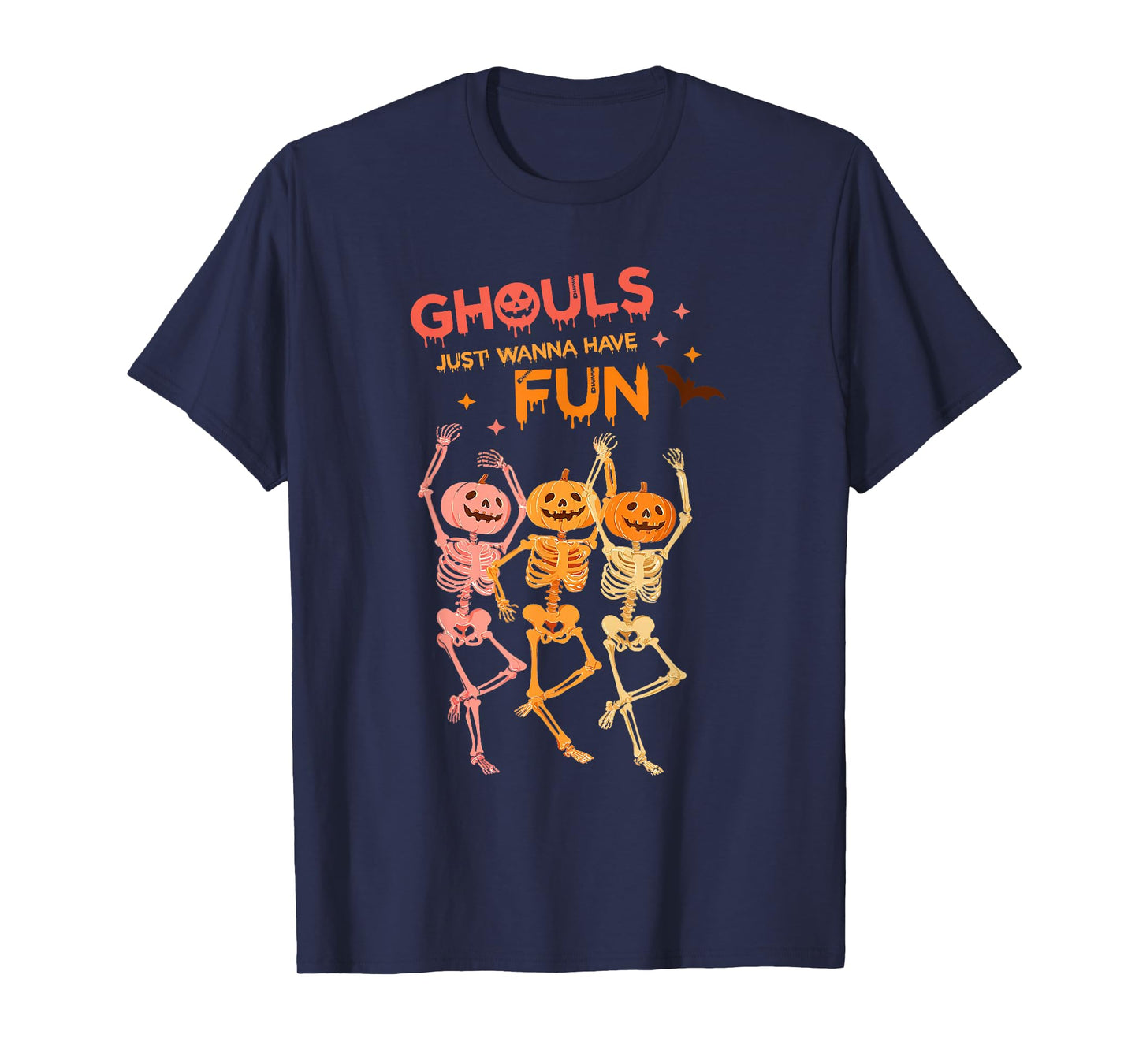 Ghouls Just Wanna Have Fun Halloween Party Dancing Skeleton T-Shirt