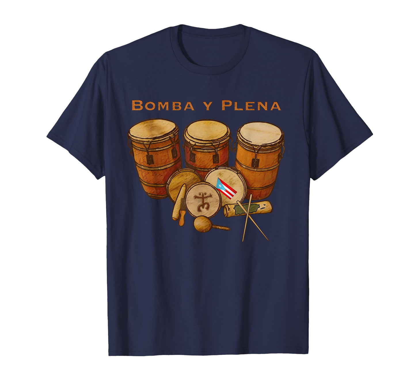 Puerto Rico Bomba y Plena Boricua T-Shirt