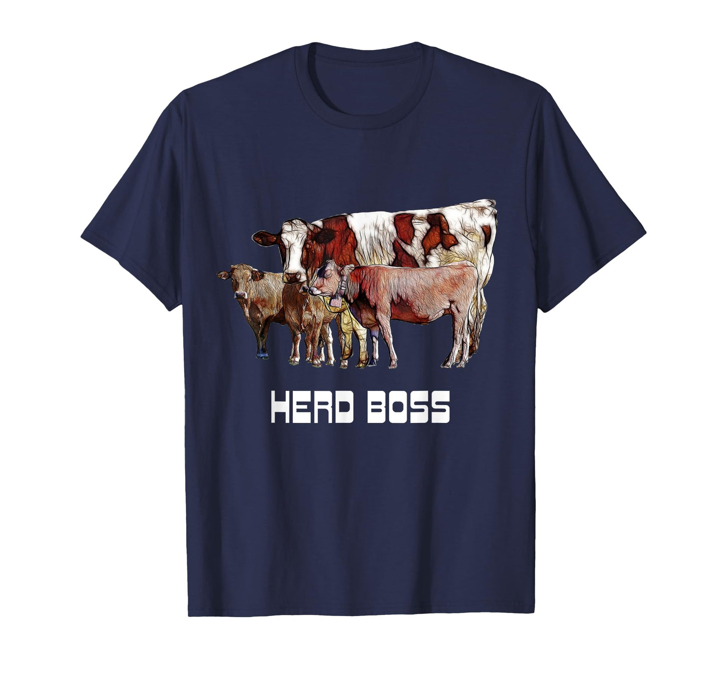 HERD BOSS BIG COW LEADER OF THE PACK T-SHIRT XMAS GIFT T-Shirt