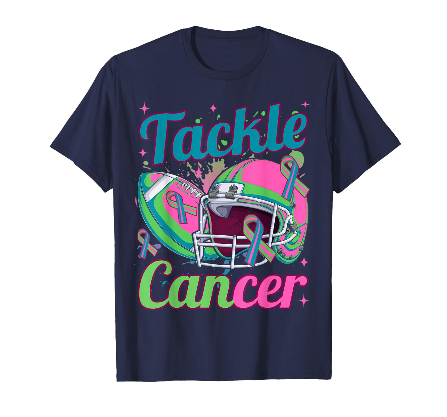 Tackle Metastatic Breast Cancer Awareness Football Women T-Shirt