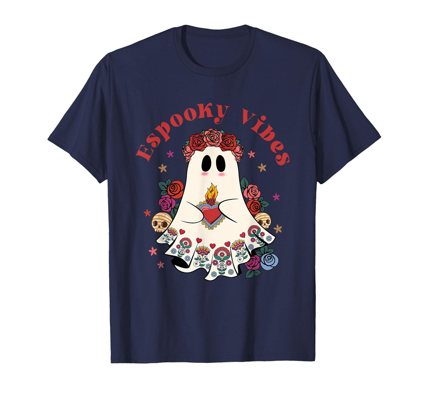 Espooky Vibes Maestra Halloween Spanish Spooky Season T-Shirt