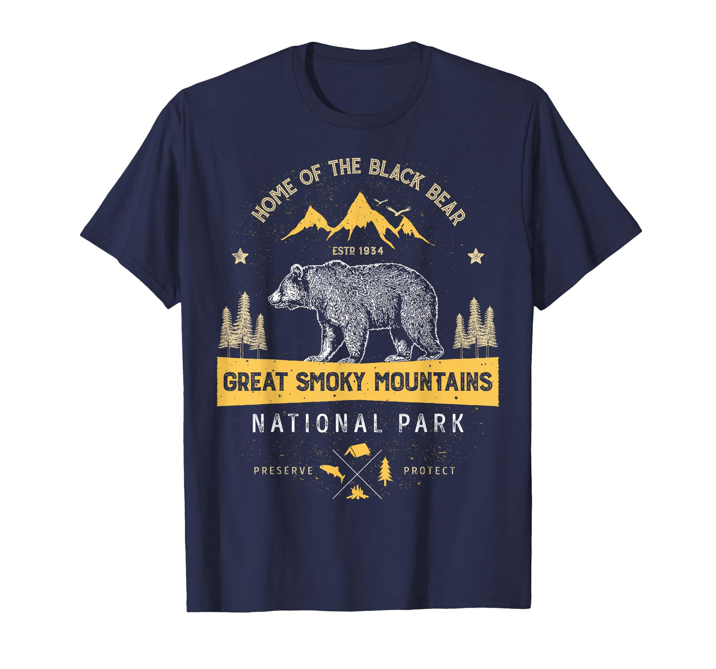 Great Smoky Mountains National Park T shirt Bear Vintage T-Shirt
