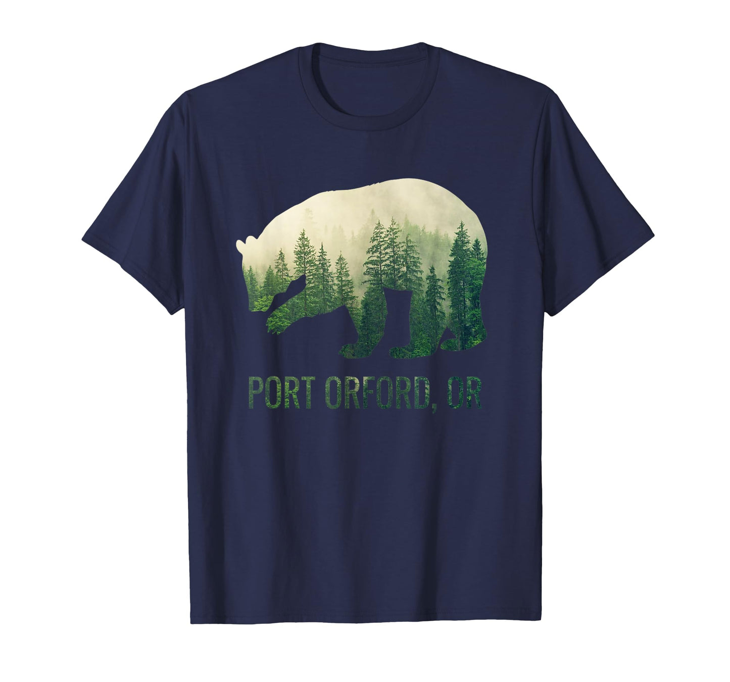 Port Orford Bear State Of Oregon Pacific NW Wildlife T-Shirt