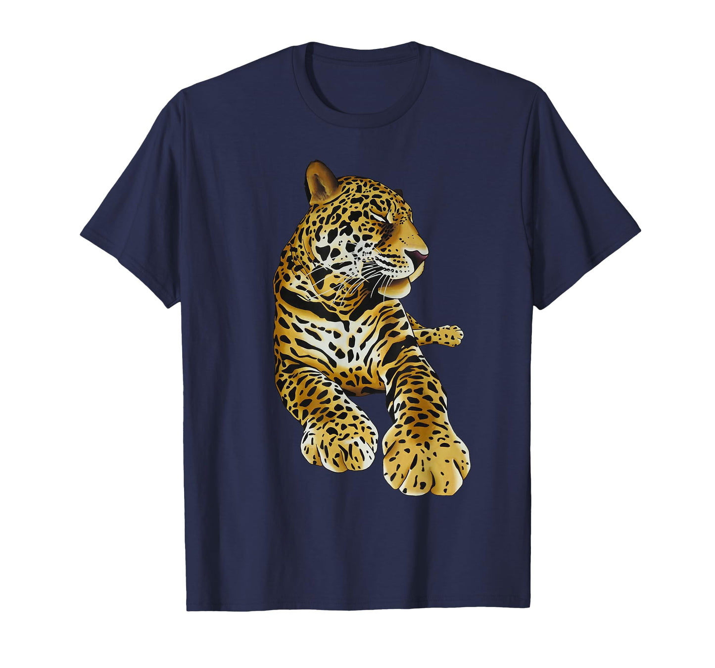 Leopard Jungle Retro Style Leopard Print Wild Cat Design T-Shirt