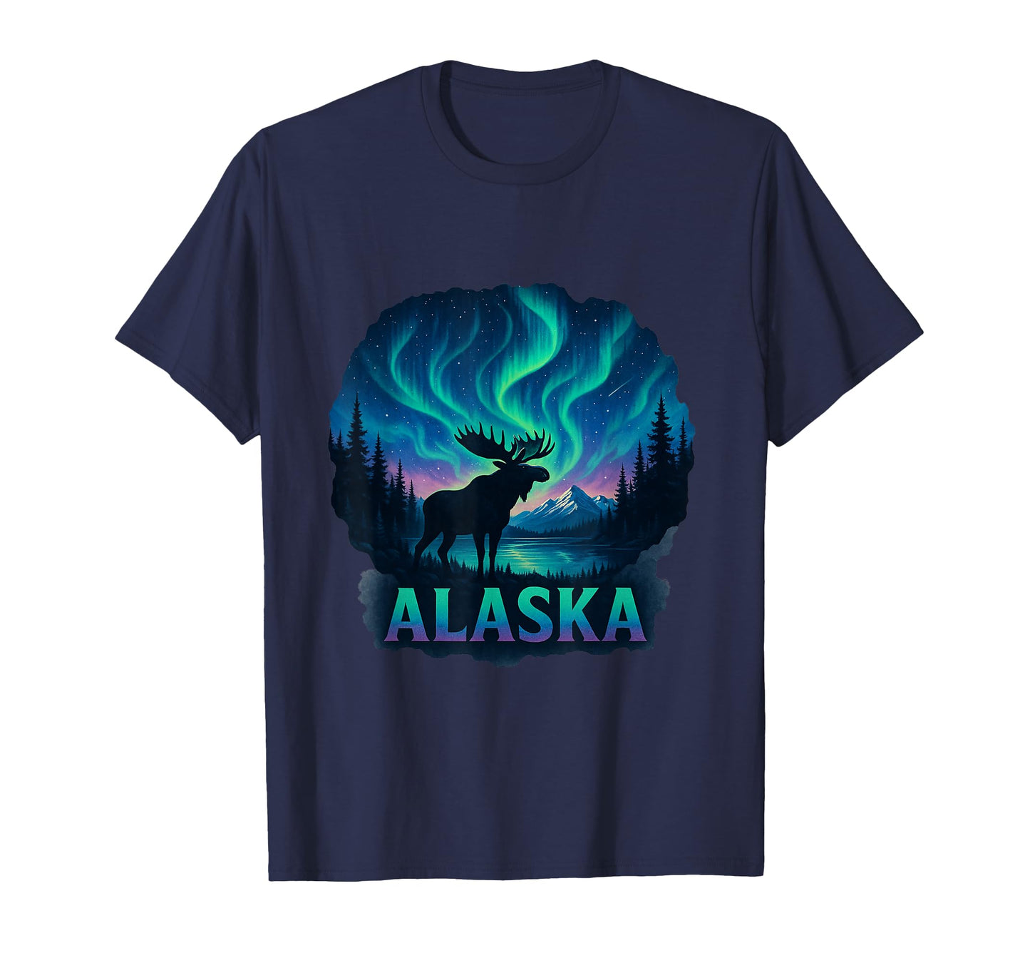Aurora Sky Alaska Northern Lights Adventure T-Shirt