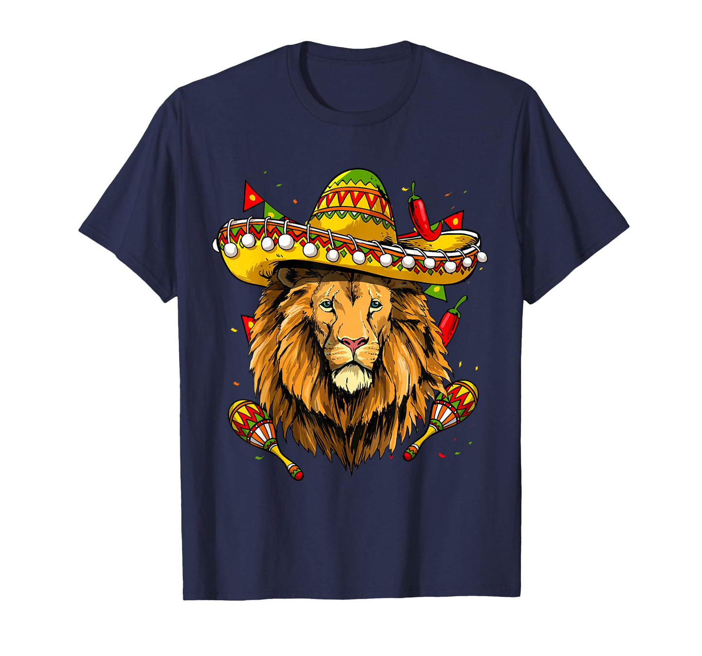 Cinco De Mayo Shirt Poncho Lion Head Mexican Fiesta Party T-Shirt