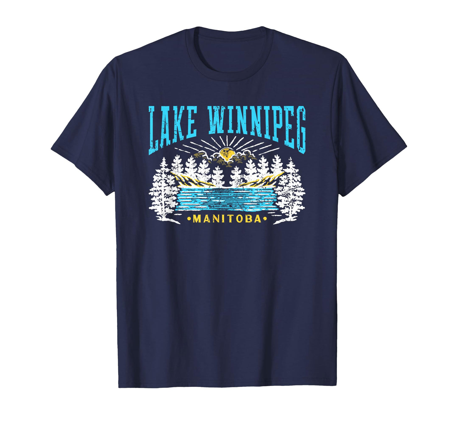 Lake Winnipeg Manitoba Mountains T-Shirt