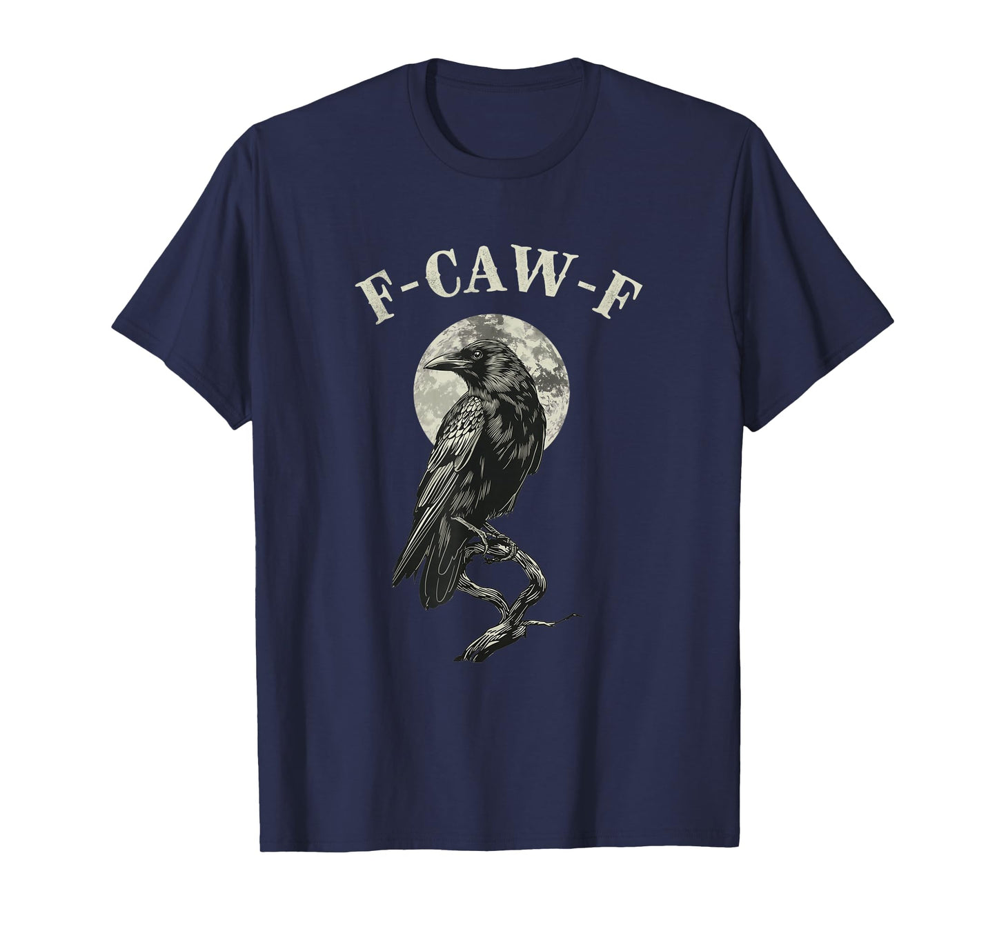 F-CAW-F Raven Crow Coffee Meme Tee | Funny Gothic Dark Humor T-Shirt