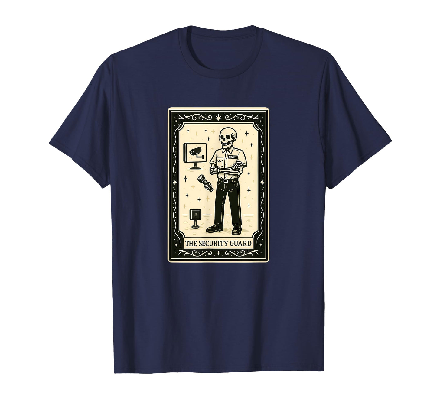Security Guard Tarot Card - Halloween Spooky Gothic Witchy T-Shirt