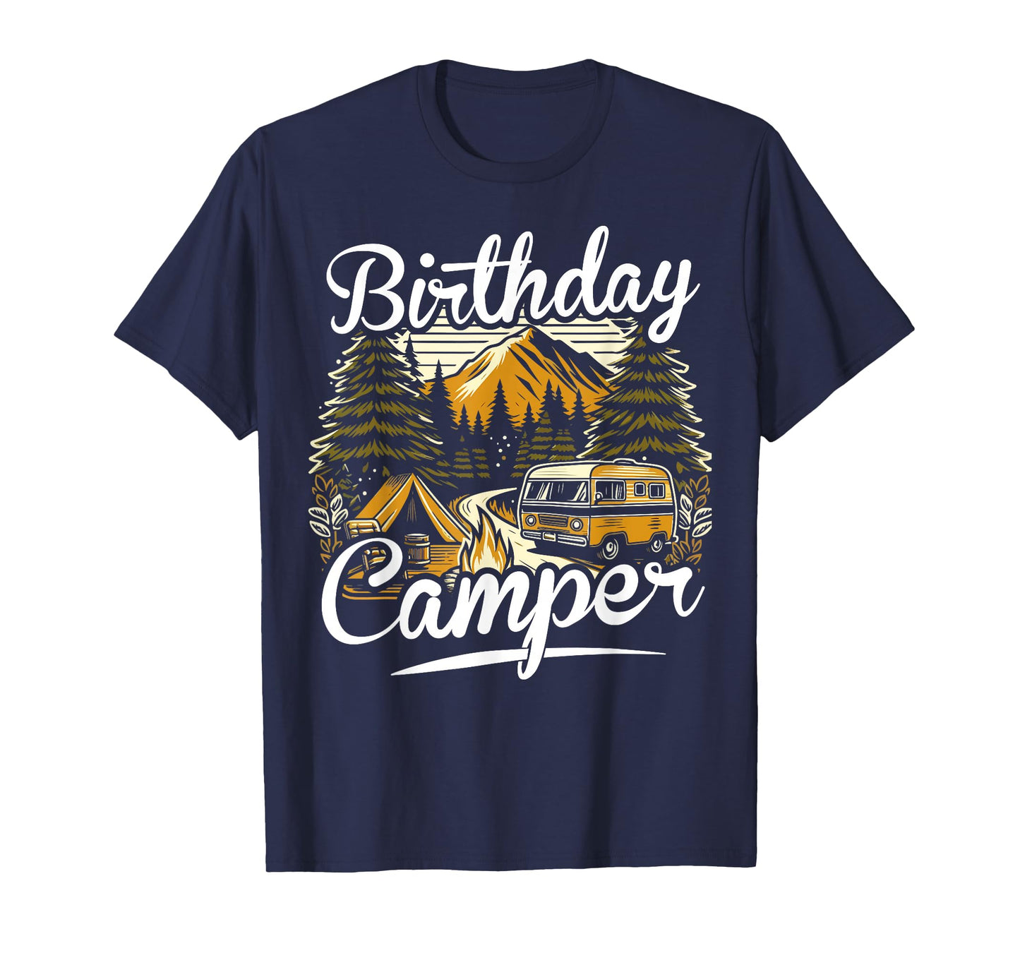 Birthday Camper Camping T-Shirt