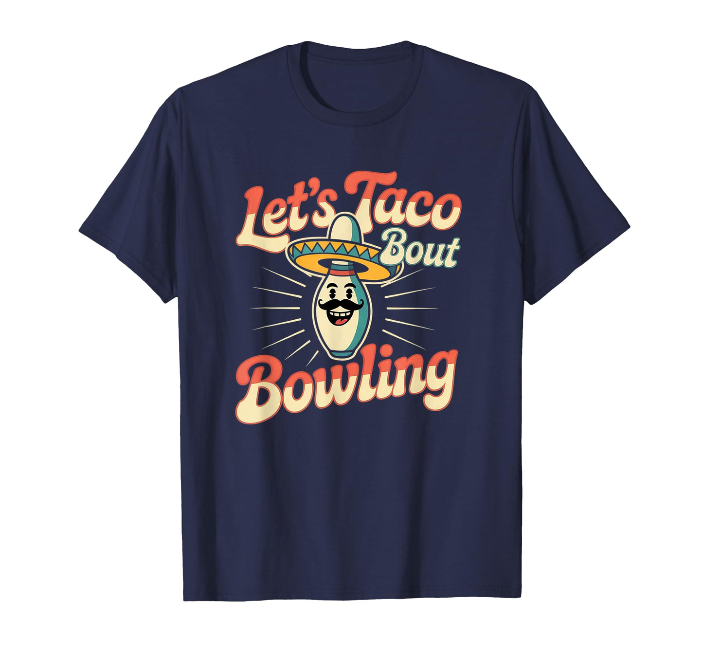 Funny Taco Bowling Design for Ten Pin League Fans T-Shirt
