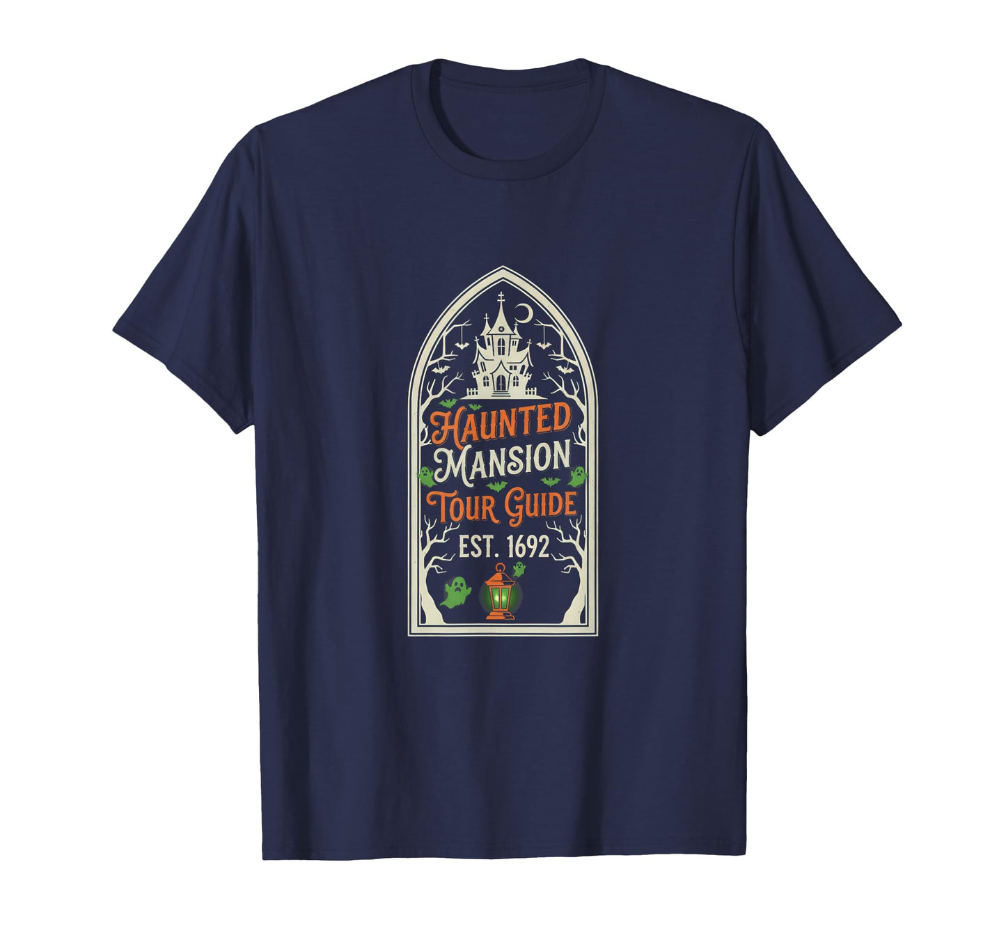 Haunted Mansion Tour Guide Funny Halloween Trick or Treat T-Shirt