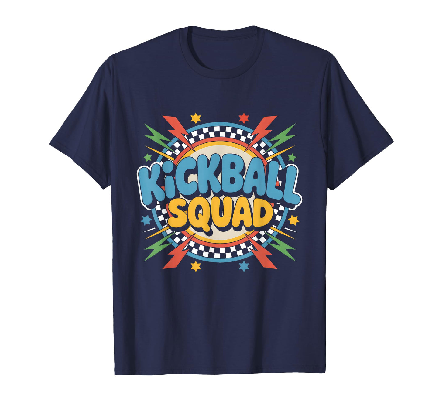 Kickball Squad Teammate Sports Lover Retro T-Shirt
