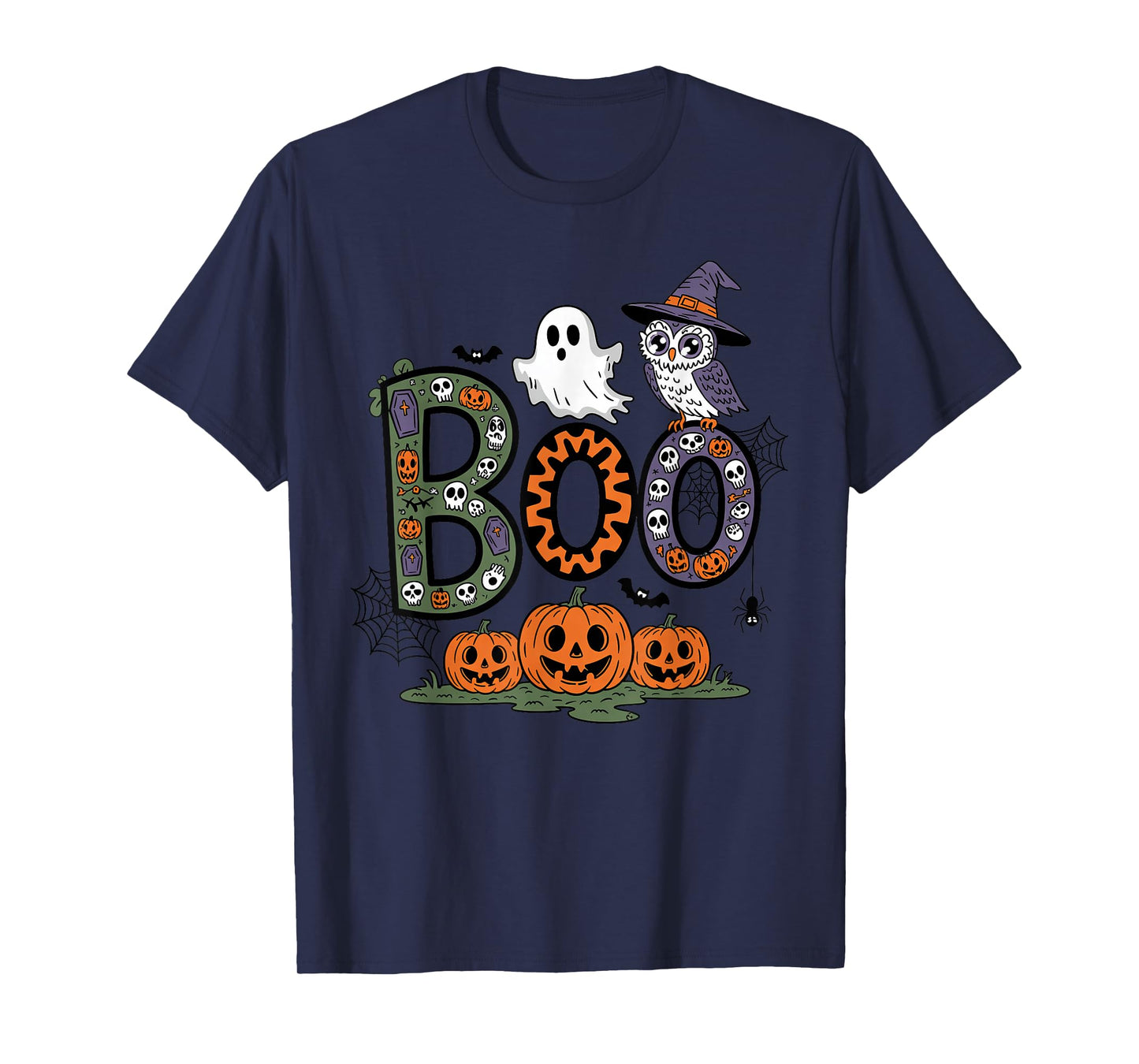 Spooky Season Boo Crew Funny Halloween for Family Matching T-Shirt