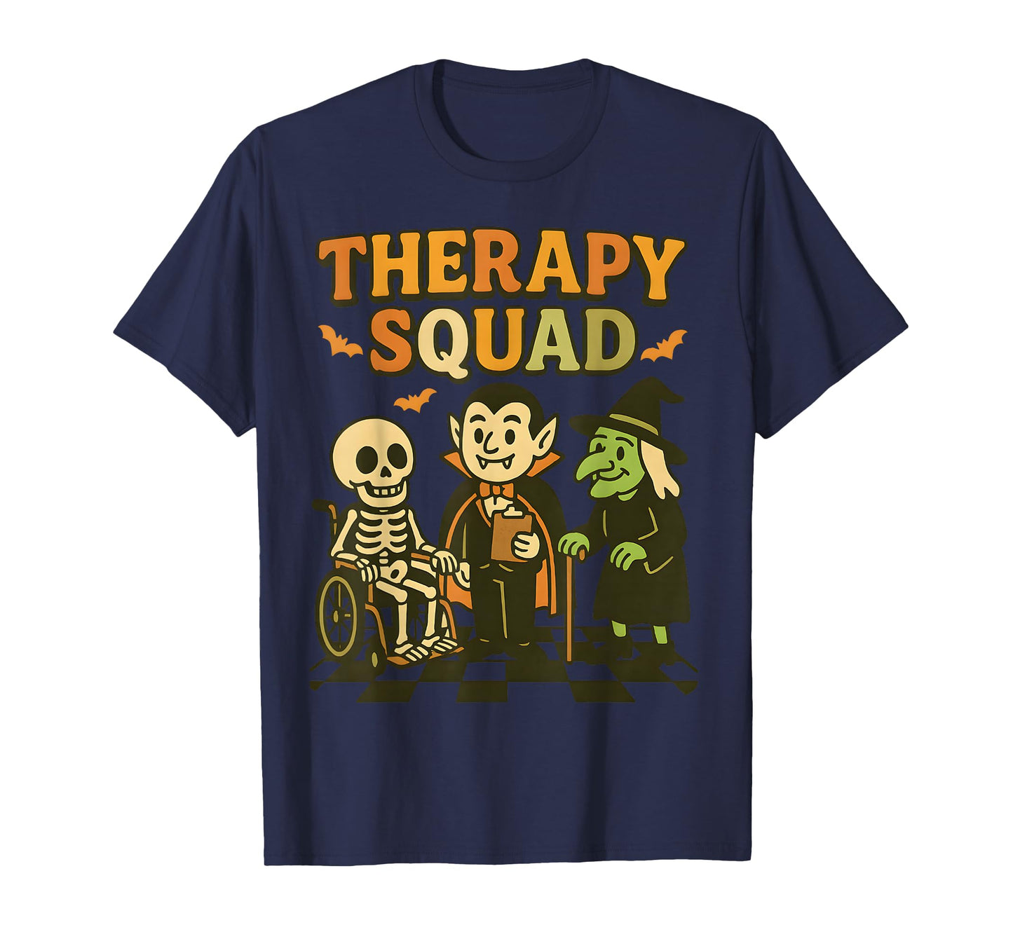 Funny Therapy Squad Retro OT PT Team Cute Halloween Physical T-Shirt