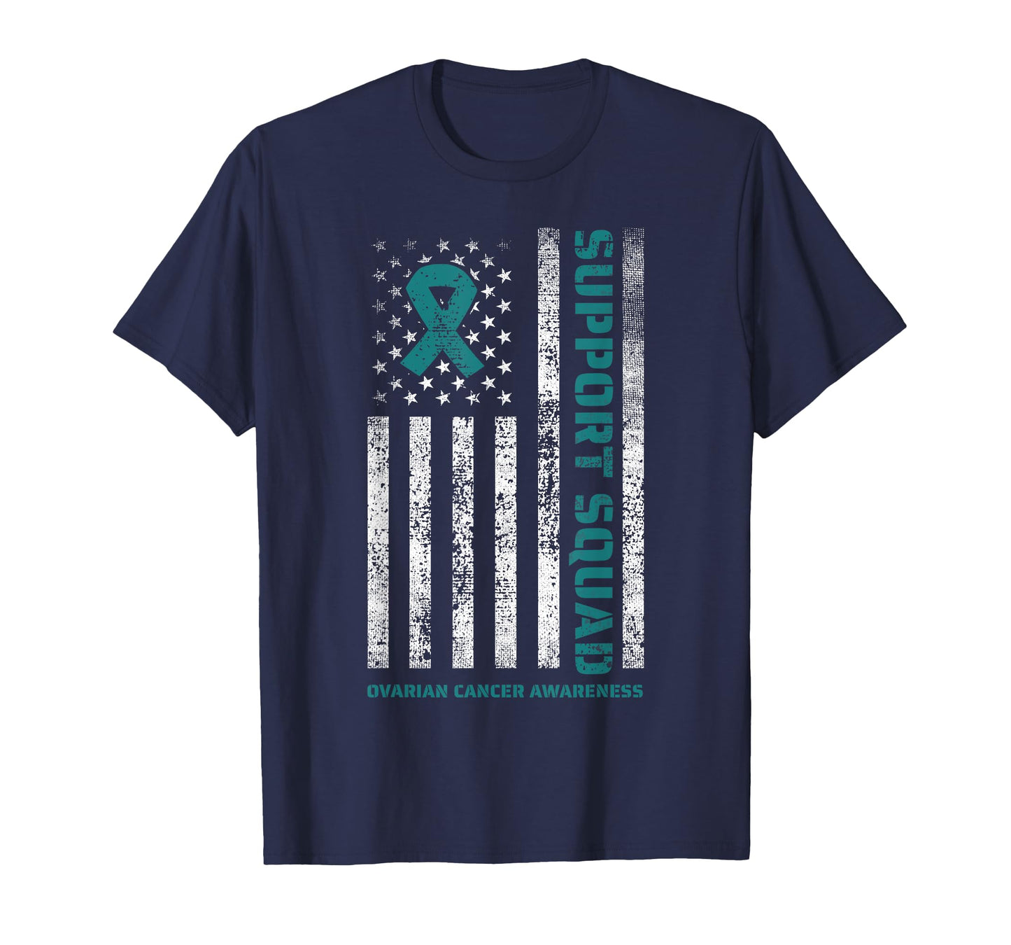 Ovarian Cancer Support Ovarian Cancer Awareness Squad T-Shirt