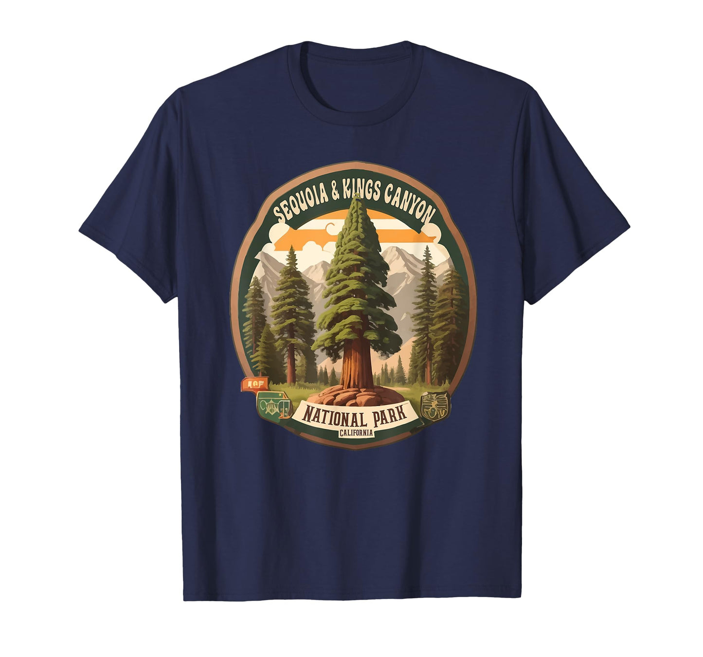 Sequoia And Kings Canyon National Parks Camping Hiking T-Shirt